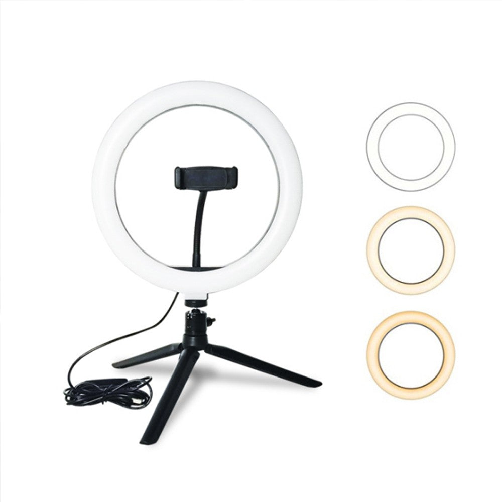 LED Ring Light Tripod Stand Studio Photo Video Live Broadcast Dimmable Fill Light