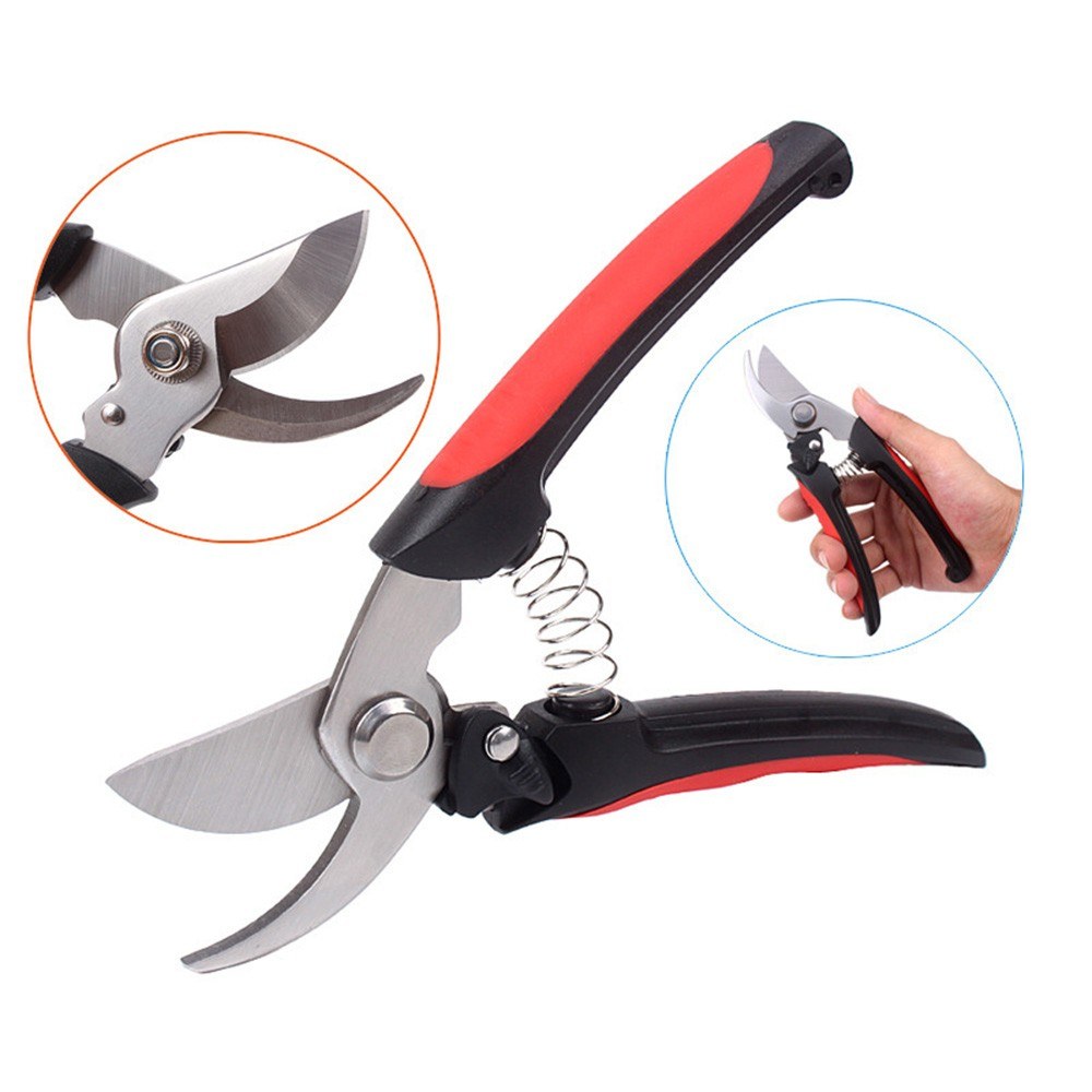 Garden Shears Professional Hand Pruners Bypass Pruner Gardening Clippers for Cutting Flowers Trimming Plants Fruits Picking