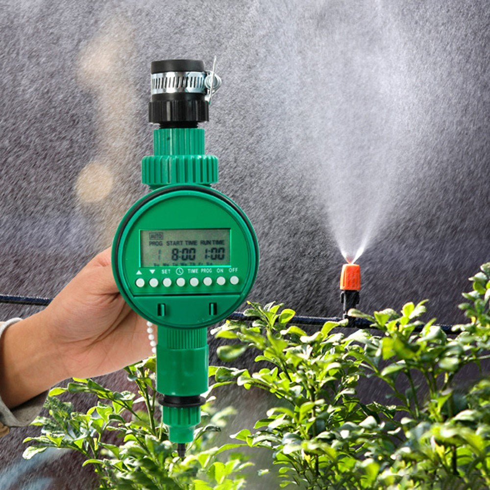 Watering Tool Automatic Home Garden Irrigation Drip Timer Pipe Splitter