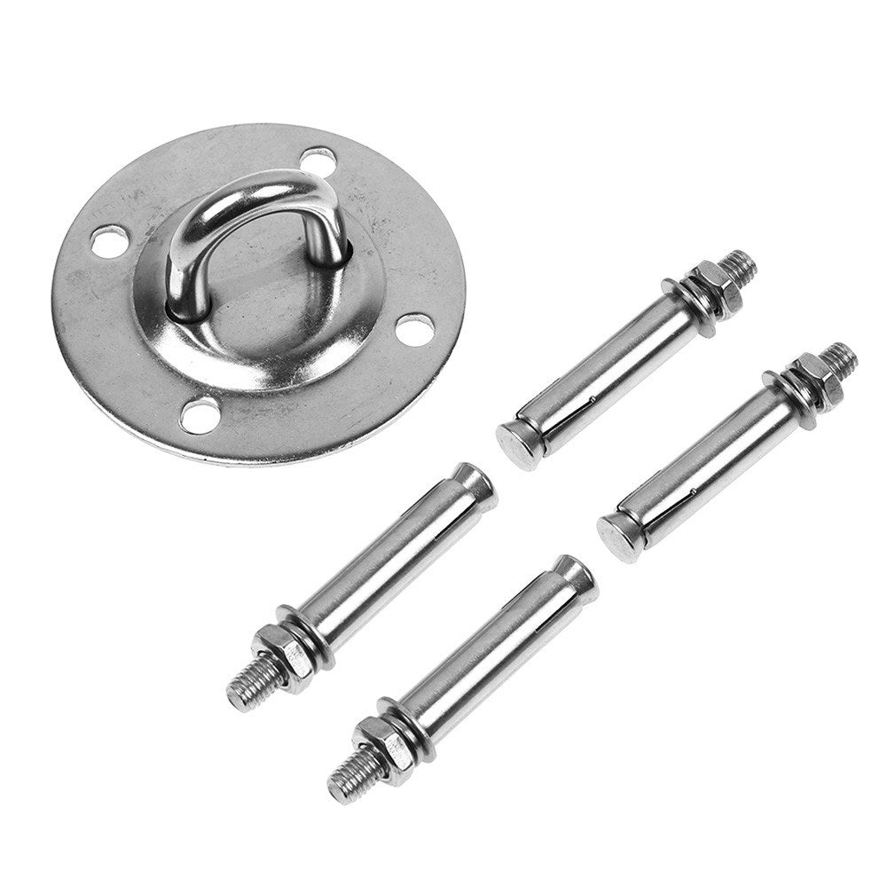 Hammock Sandbag Hanging Kit Anchor Point U-Shaped Hook Stainless Multi-Purpose Heavy Duty Fixed Disc for Swing