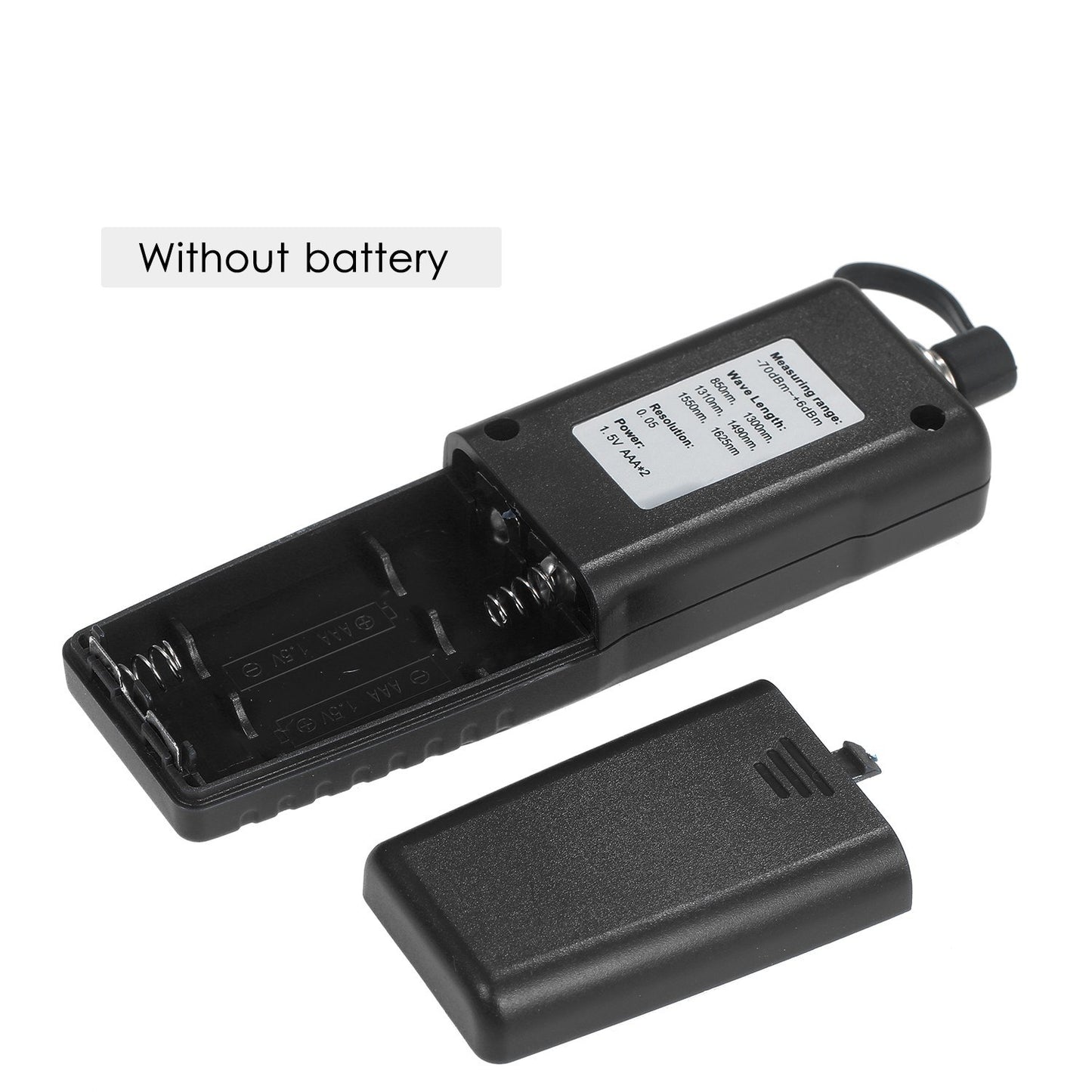 Optical Power Meter Digital Mini Light Power Meter -70~6dBm with 6 Optic Wave Length - Grey