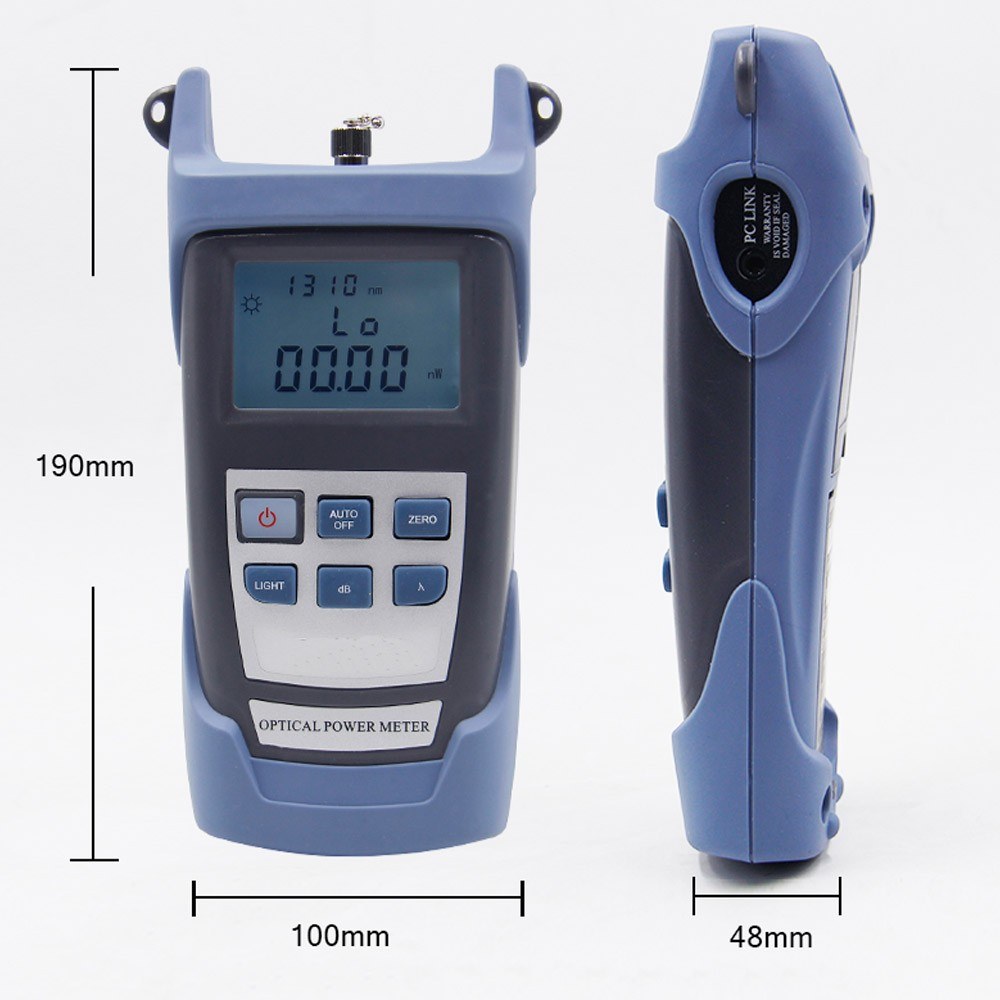 10MW AUA-80A Handheld Optical Power Meter Red Light Fiber Light Decay Testers Machine Fiber Optic Cable Tester Visual Fault Locator