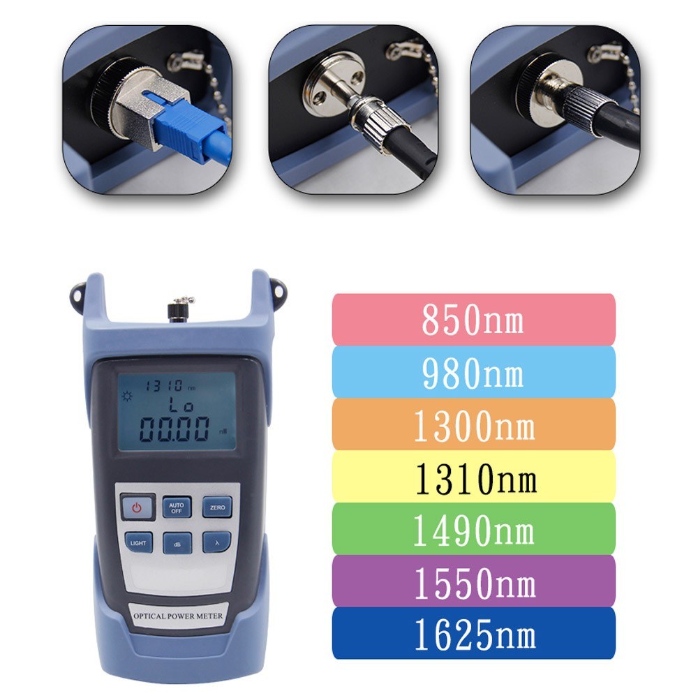 10MW AUA-80A Handheld Optical Power Meter Red Light Fiber Light Decay Testers Machine Fiber Optic Cable Tester Visual Fault Locator
