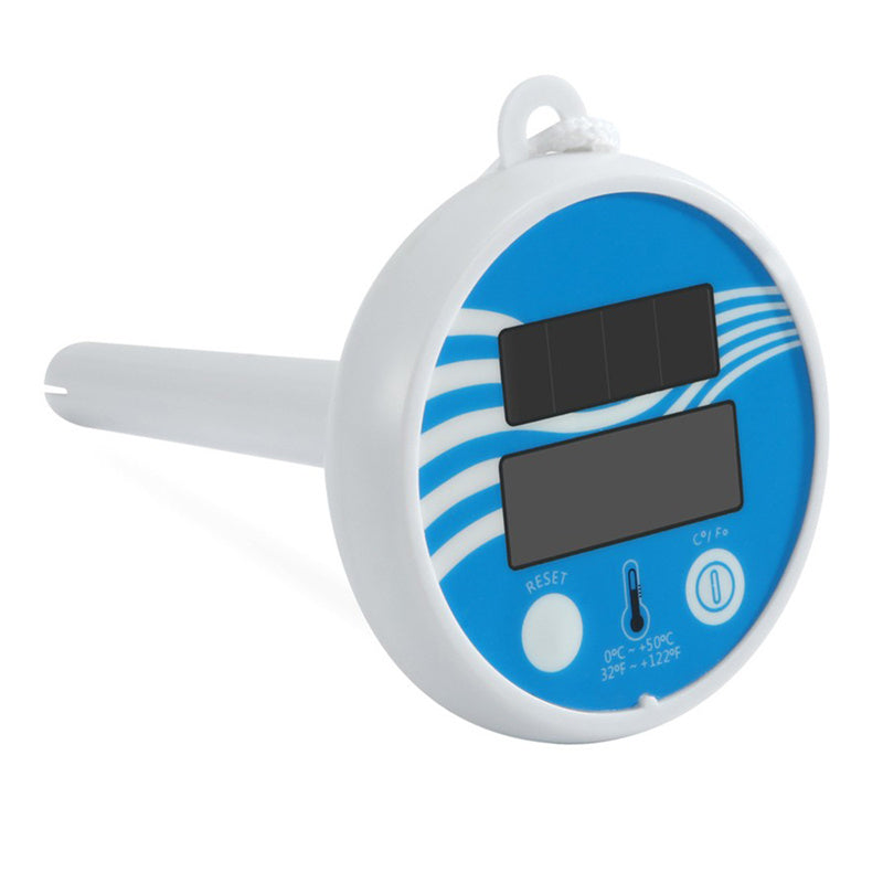 Solar Powered Digital Thermometer Wireless Pond Pool Floating LCD Display Swimming Pool Thermometer