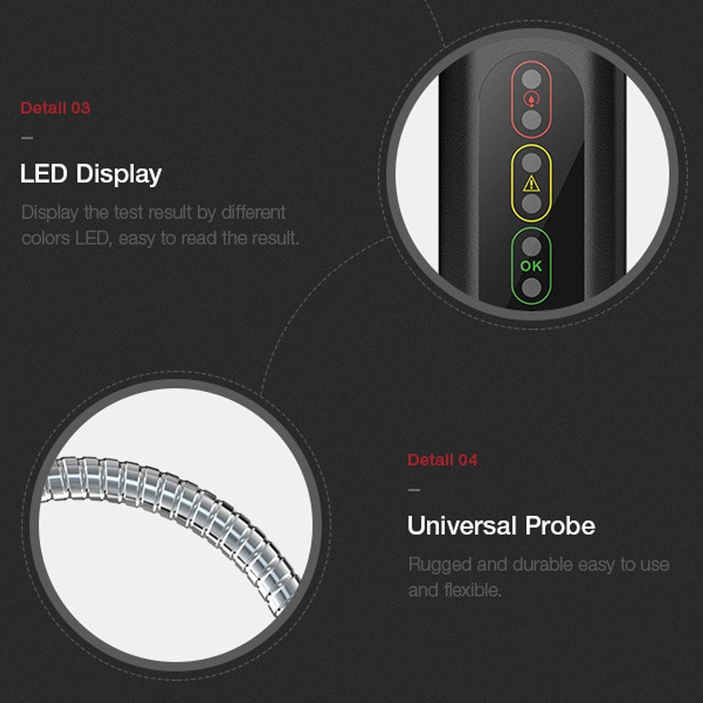 Automobile Brake Oil Detector Automobile Brake Oil Testing Pen Water Brake Fluid Tester Universal LED Indicator Testing Tool