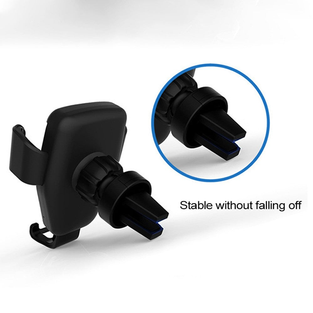 Car Wireless Charge Bracket Intelligent Auto Quick Charge Tool Car Mobile Phone Wireless Charge Holder - Black