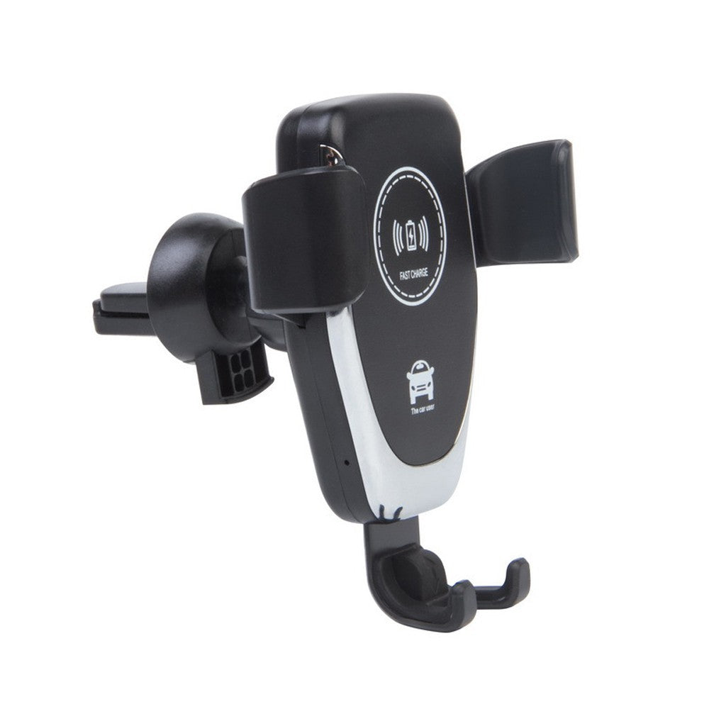 Car Wireless Charge Bracket Intelligent Auto Quick Charge Tool Car Mobile Phone Wireless Charge Holder - Black