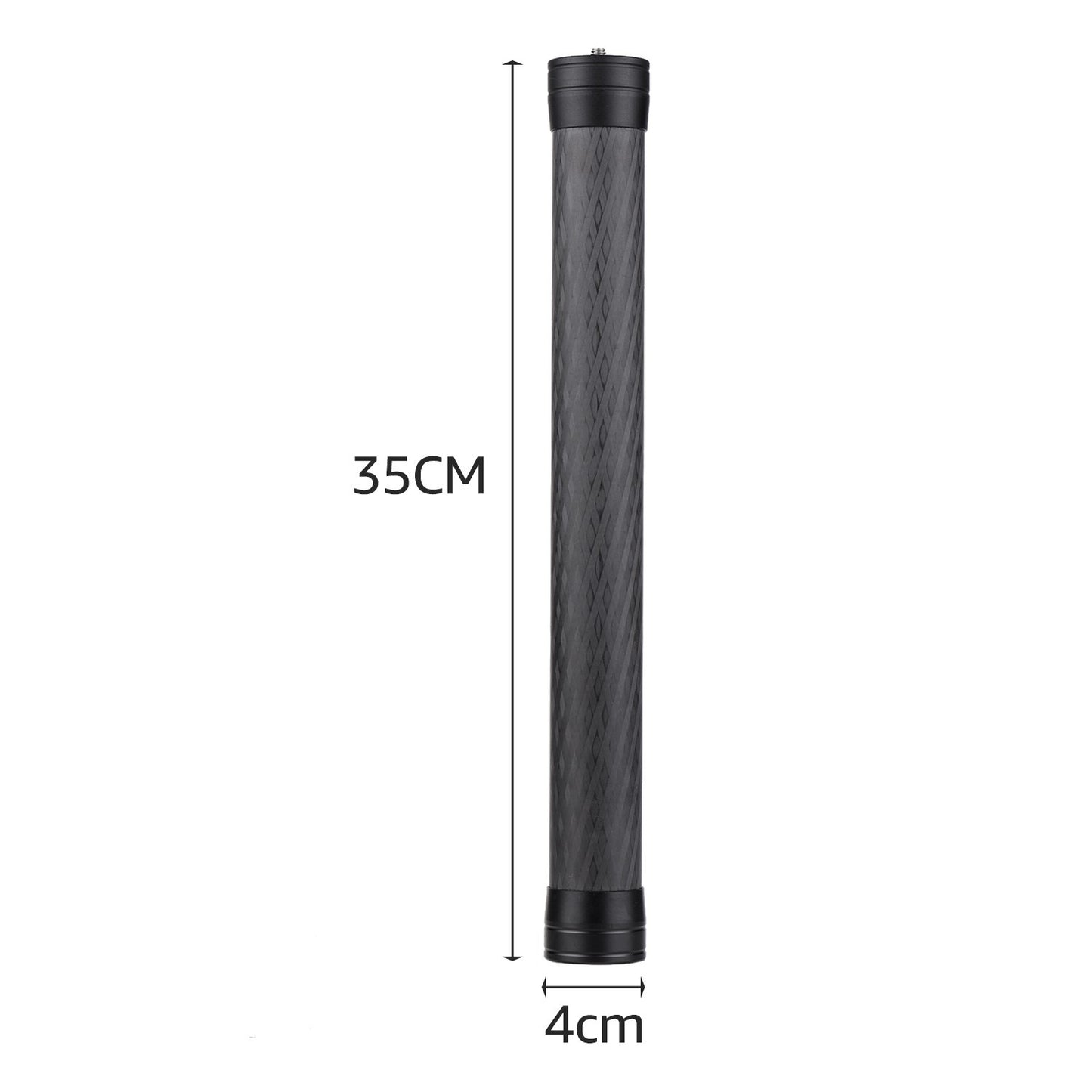 Stabilizer Extension Rod Carbon Fiber Bar Universal Handheld Photography Pole with 1/4 inch Screw and Screw Hole for Gimbal Stabilizer DSLR SLR Cameras