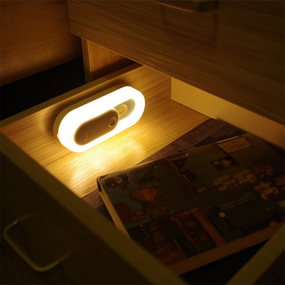 Smart Night Light USB Rechargeable Motion Sensor Light for Bedroom Bathroom - Green