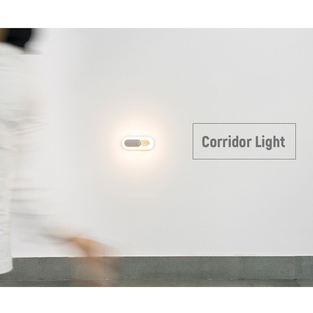 Smart Night Light USB Rechargeable Motion Sensor Light for Bedroom Bathroom - Yellow