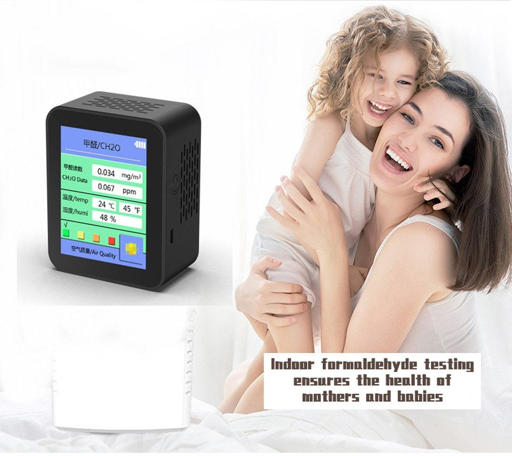 Formaldehyde Self-test Convenient Fast Detector Profession Air Quality Temperature Humidity Indicator Accurate Formaldehyde Detectors