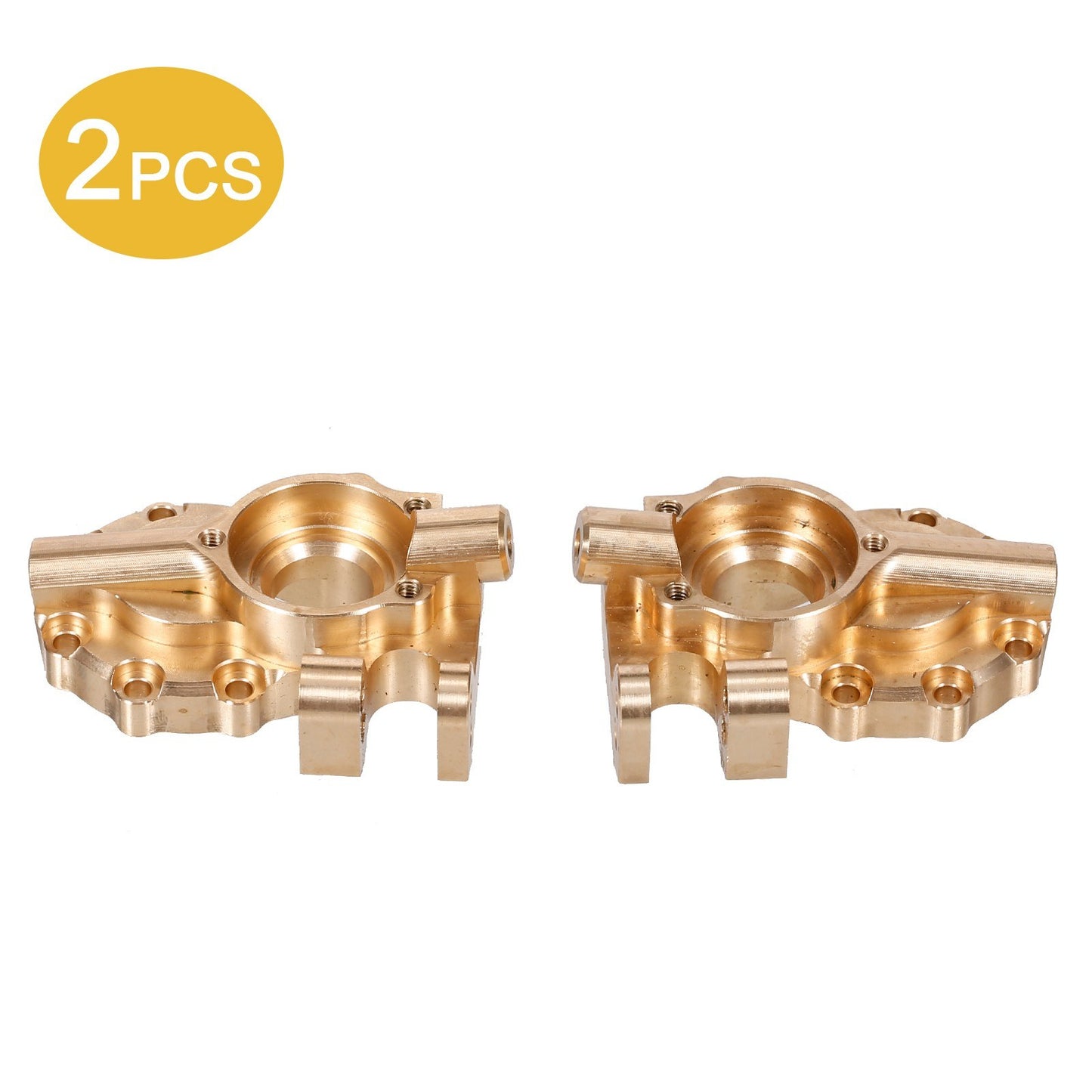 2PCS/Pack Brass Heavy Duty Front Steering Knuckle Set Compatible with TRAXXAS TRX4 1/10 RC Crawler