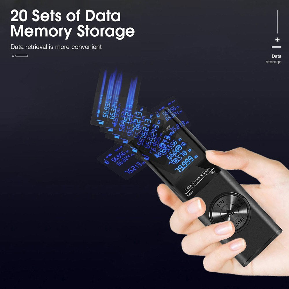 Handheld Rangefinder Digital Mini Distance Measuring Meter Laser Distance Meter Electronic Space Measurement for Area Volume Distances