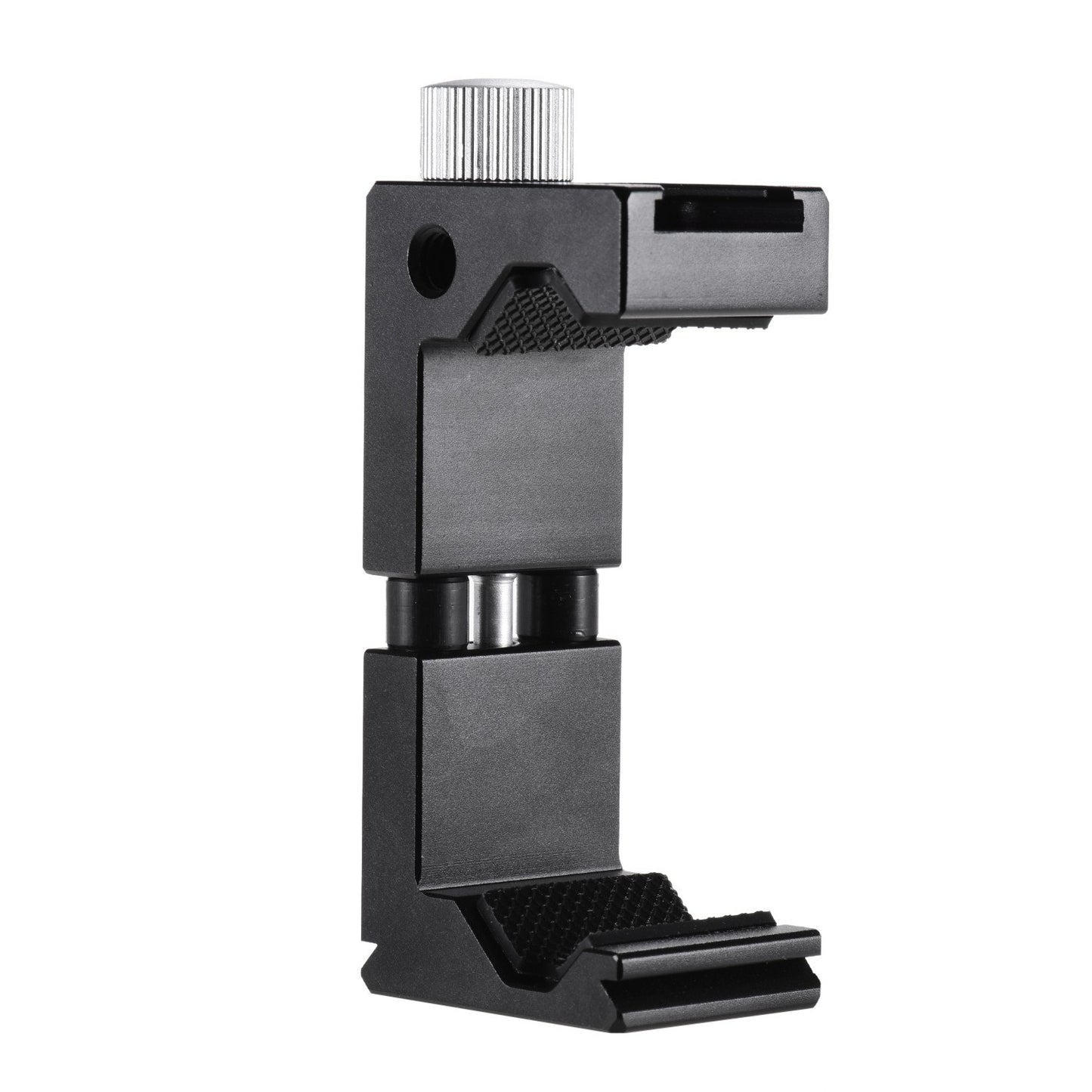 Tripod Mount Clamp Universal Phone Holder Clip with 1/4 Inch Screw Hole for Selfie Vlogging