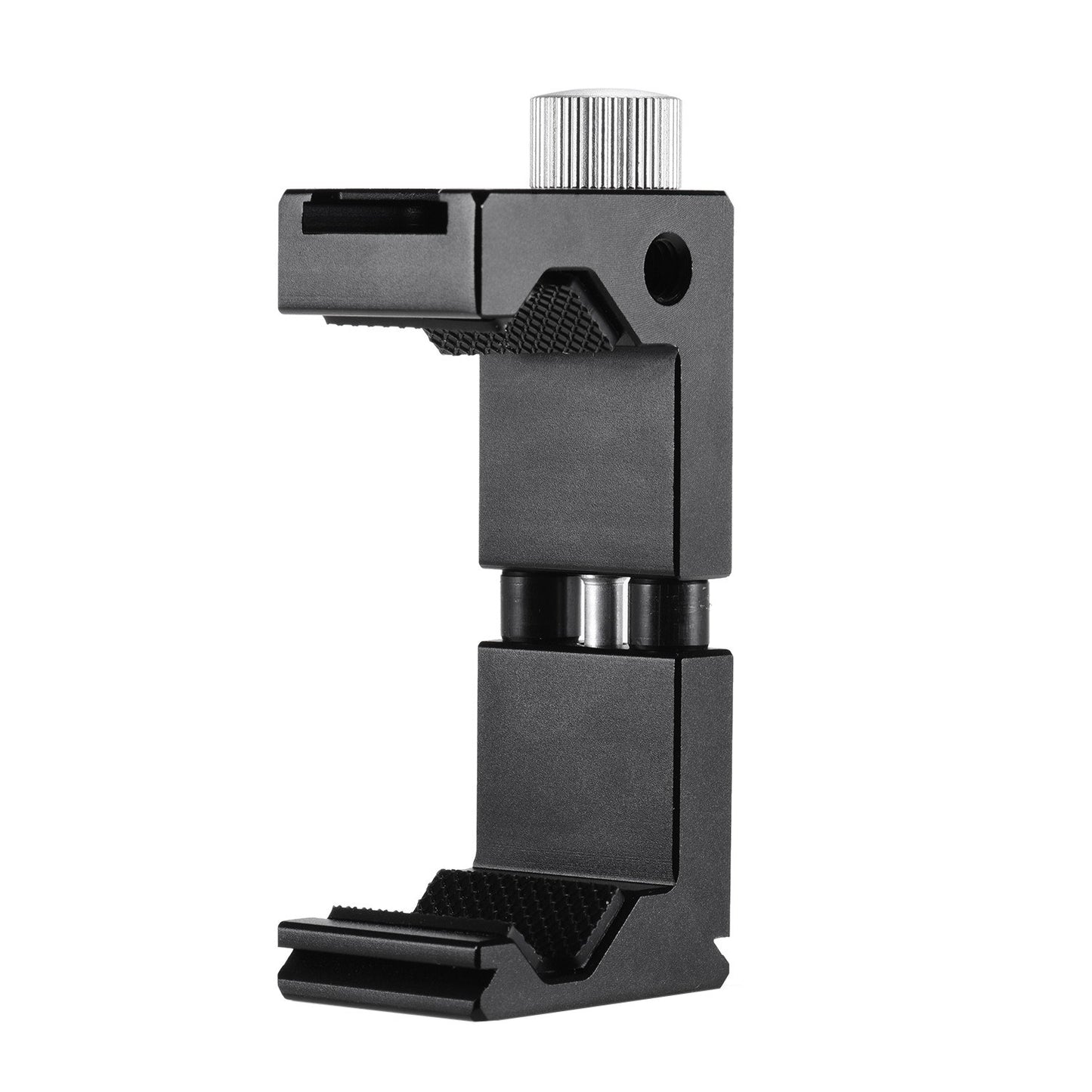 Tripod Mount Clamp Universal Phone Holder Clip with 1/4 Inch Screw Hole for Selfie Vlogging