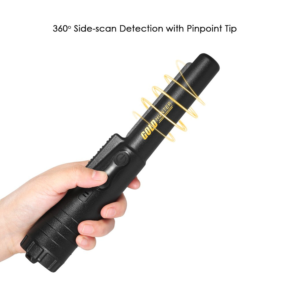 GOLD HUNTER Pinpointer Metal Detector Portable Pin Pointer Treasure Hunting Tool Buzzer Vibration Automatic Tuning with Belt Holster