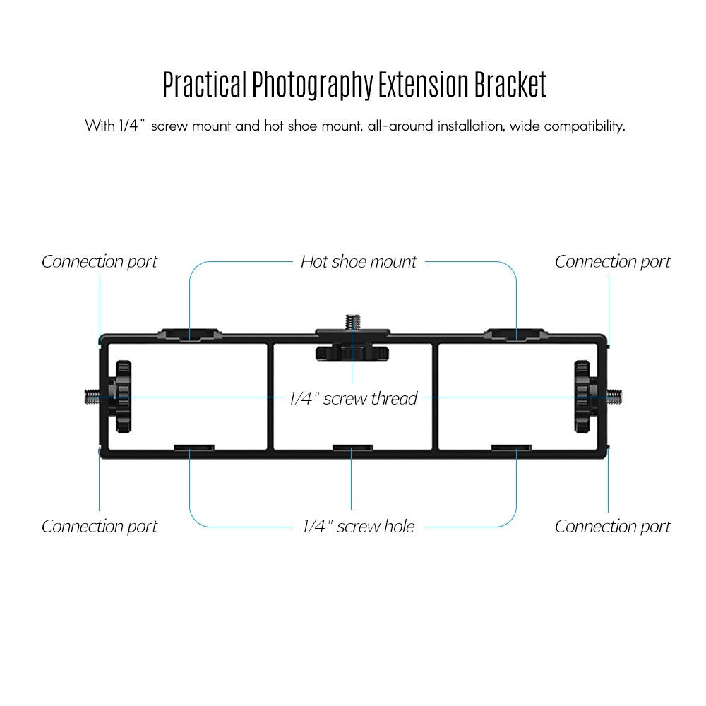 Multi-functional Extension Photography Bracket Cage Holder Rig