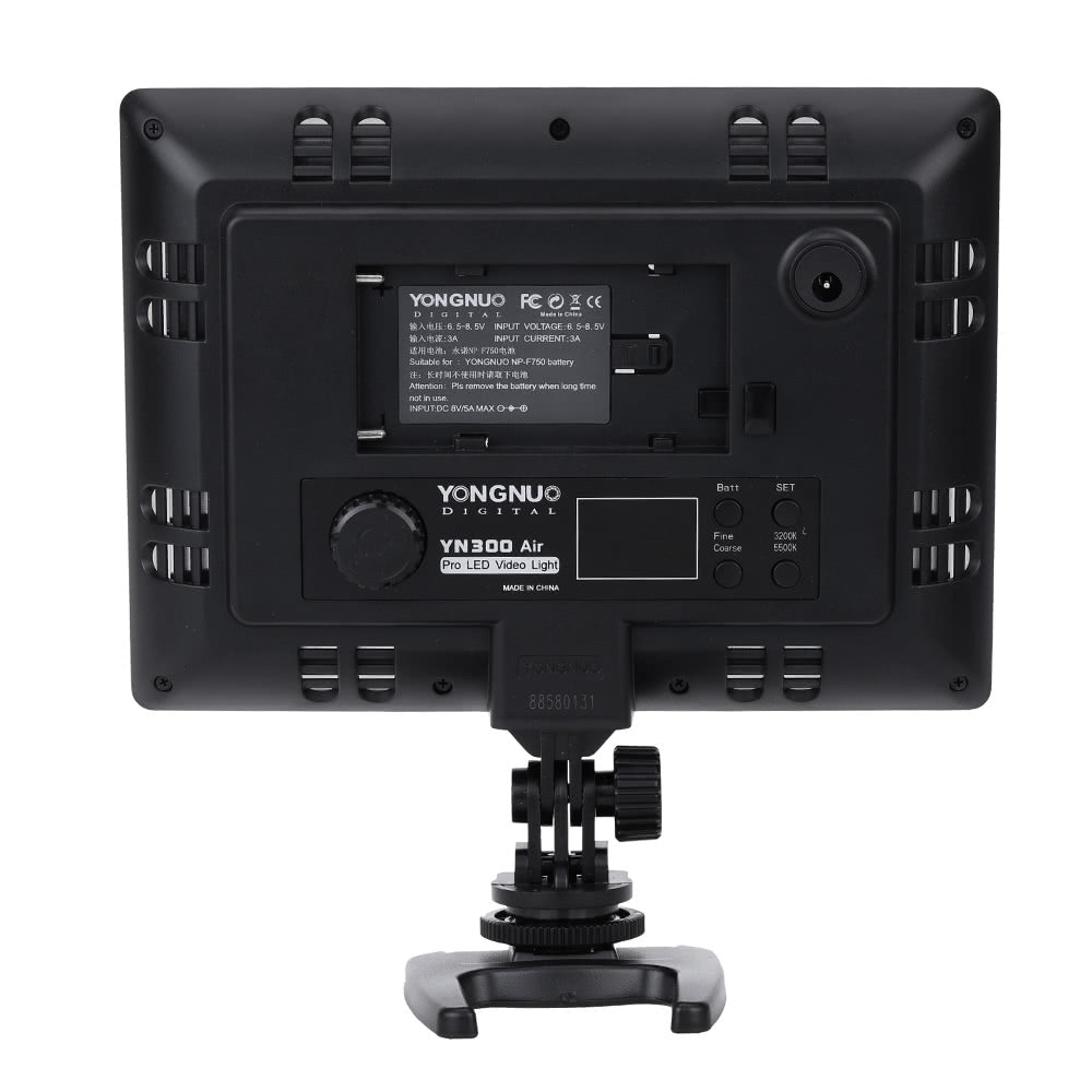 YONGNUO YN300 Air Pro LED Video Photography Camera Light Adjustable Color Temperature 3200K-5500K for Canon Nikon Pentax Sony Olympus