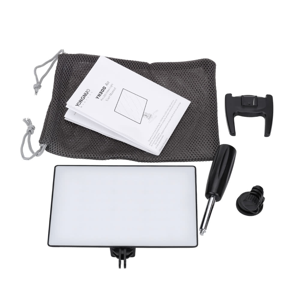 YONGNUO YN300 Air Pro LED Video Photography Camera Light Adjustable Color Temperature 3200K-5500K for Canon Nikon Pentax Sony Olympus