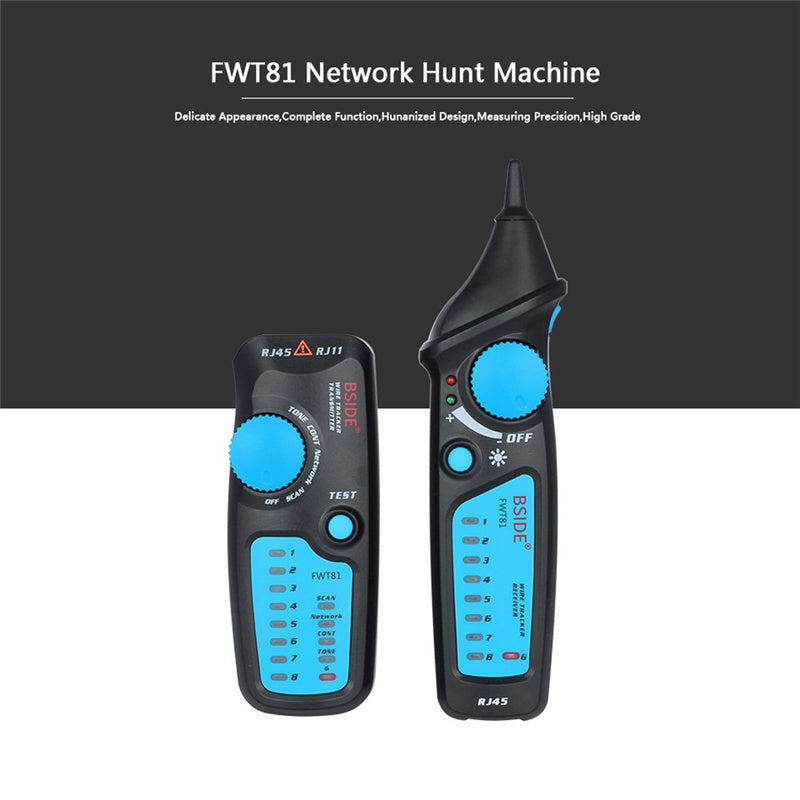 BSIDE Multi-functional LCD Network Cable Tester Wire Tracker RJ11 RJ45 Wire Network Cable Finder