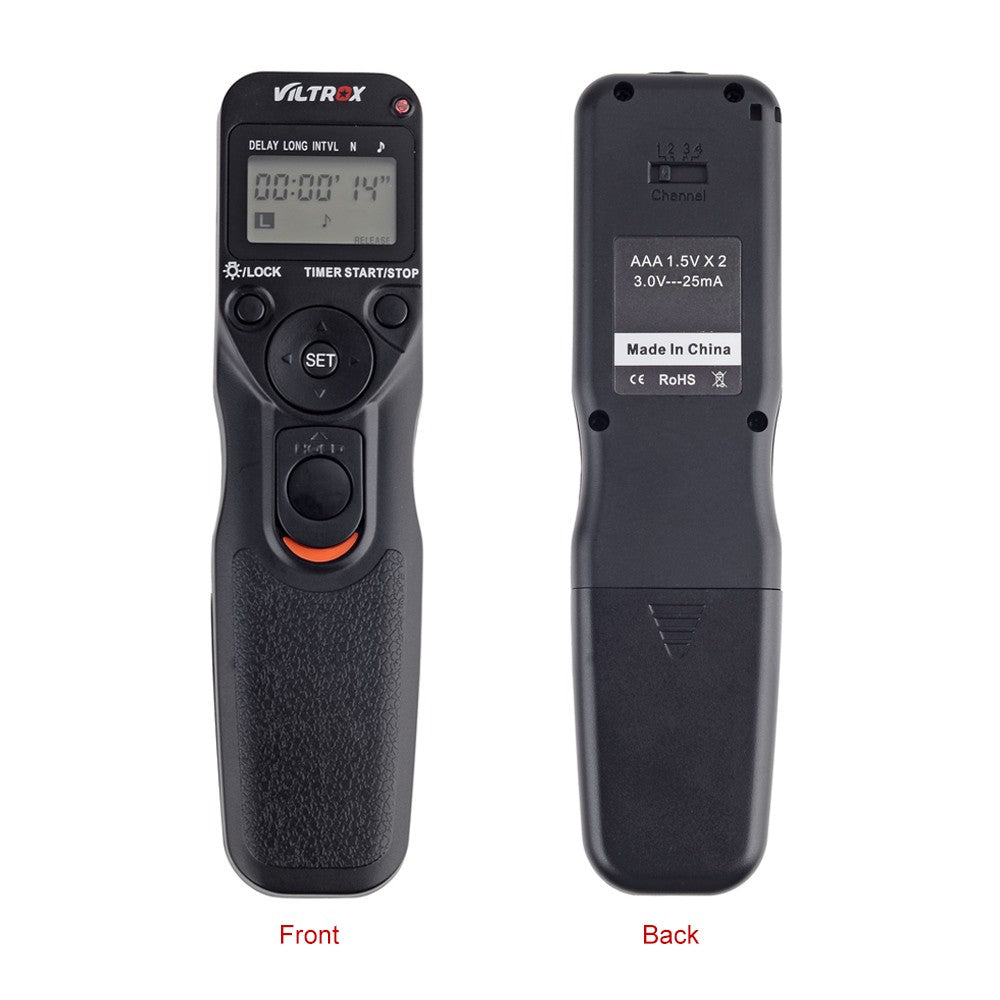 VILTROX Time Lapse Intervalometer Timer Remote Control Shutter with C3 Cable for Canon 1D Series 5D 5DII 5DIII 7D 10D 20D D30 40D 50D