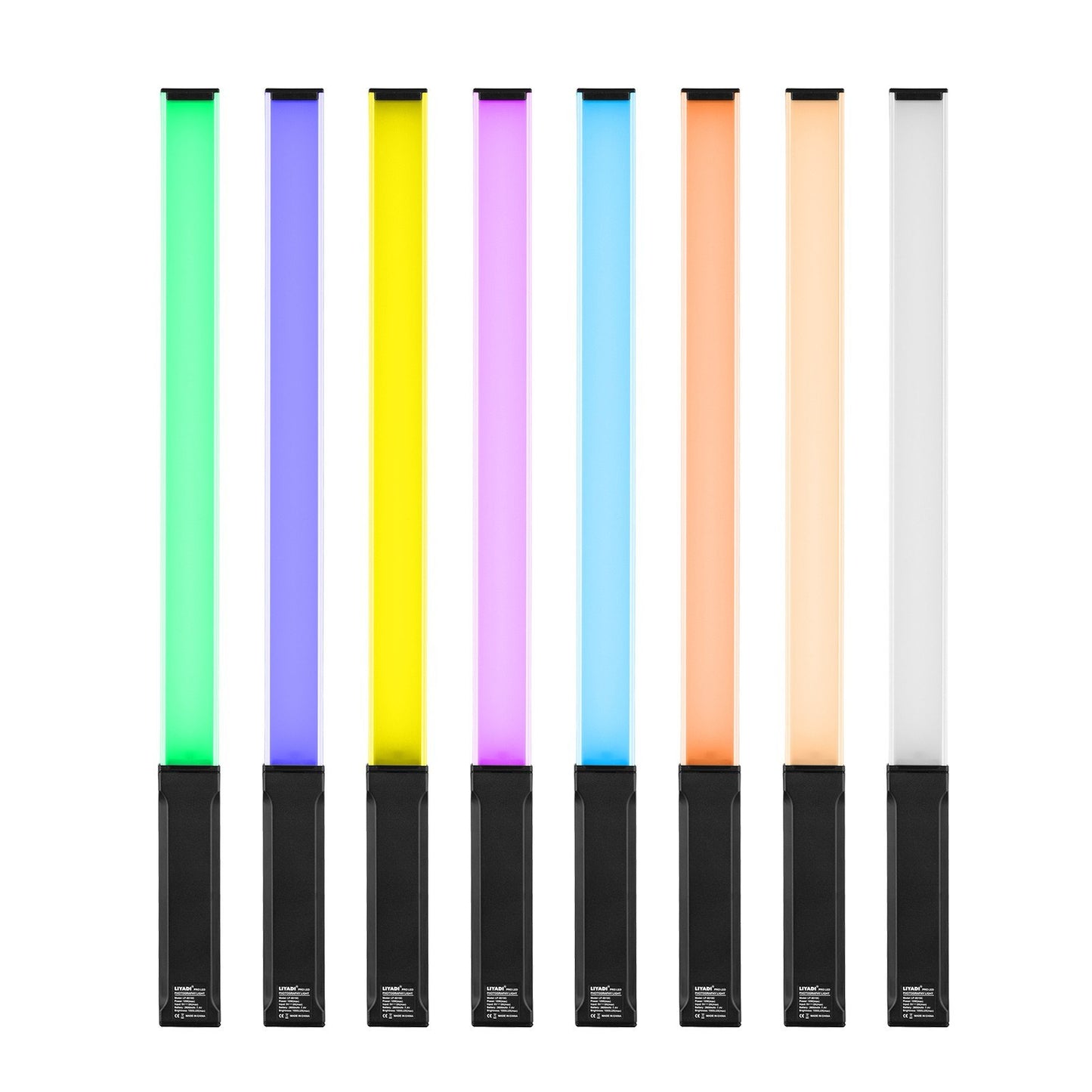 LIYADI RGB Handheld LED Light Wand Rechargeable Photography Light Stick 10 Lighting Modes 12 Brightness Levels 1000 Lumens 3200-5600K Color Temperature with Portable Bag Hanging Loop Remote Control
