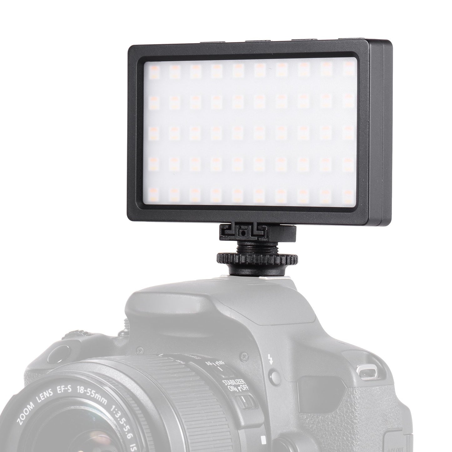 LIYADI RGB Color Camera Lamp Set with 50pcs LED Beads Mini Rechargeable Photography LED Video Light 9 Lighting Modes 12 Brightness Levels 3200~5600K Color Temperature Fill-in On-Camera Light