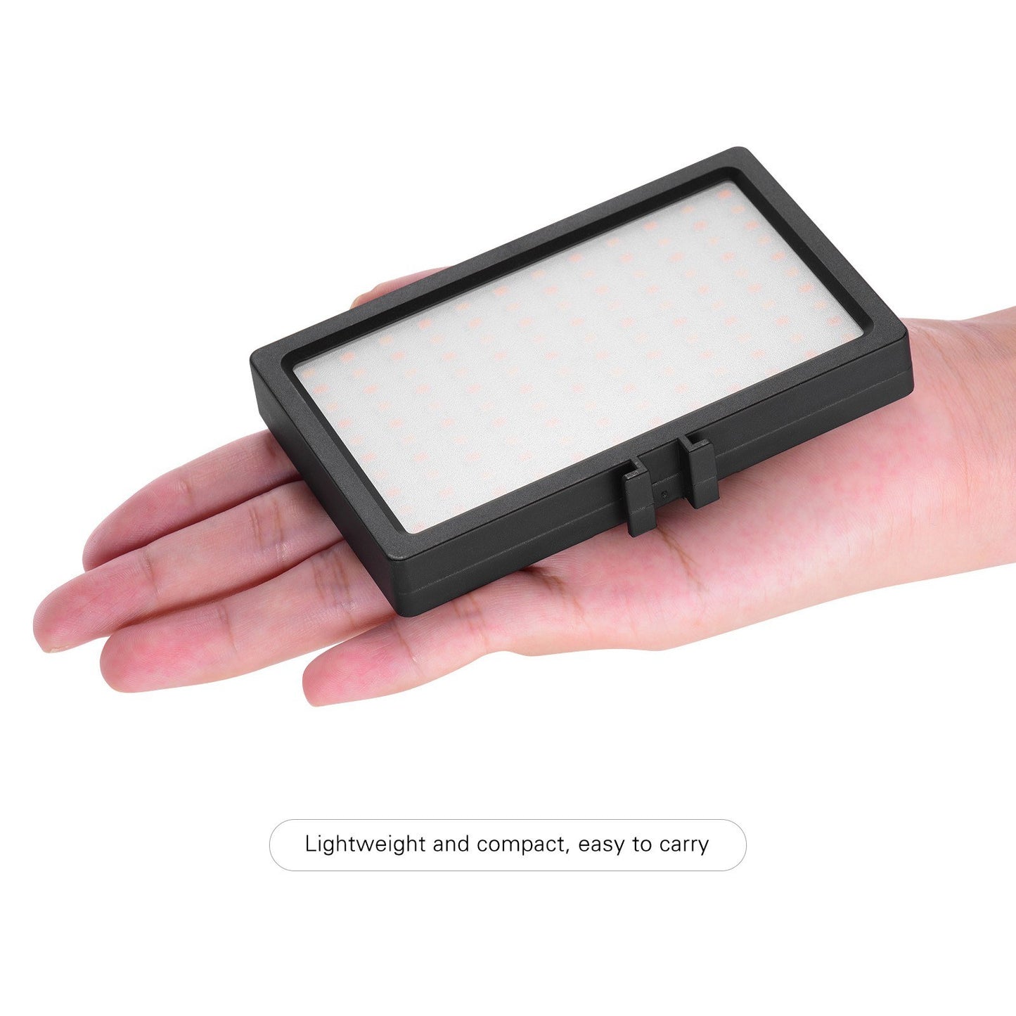 LIYADI LED Video Light Panel On-Camera 3200K-5600K Dimmable Lamp Adjustable Brightness Flash Light with Cold Shoe Mount for Photography Live Streaming