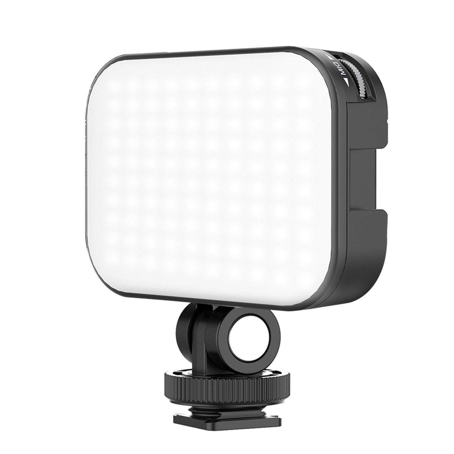 VIJIM VL100C Mini Video LED Light 6W CRI95 3200K-6500K Stepless Dimmable with Triple Cold Shoe Built-in Rechargeable 2000mAh Battery