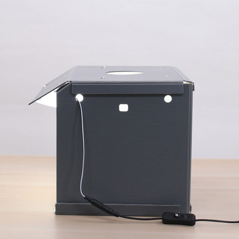Mini Foldable Photo Studio Box Photography Backdrop Portable Softbox LED Light Photography Box - US Plug