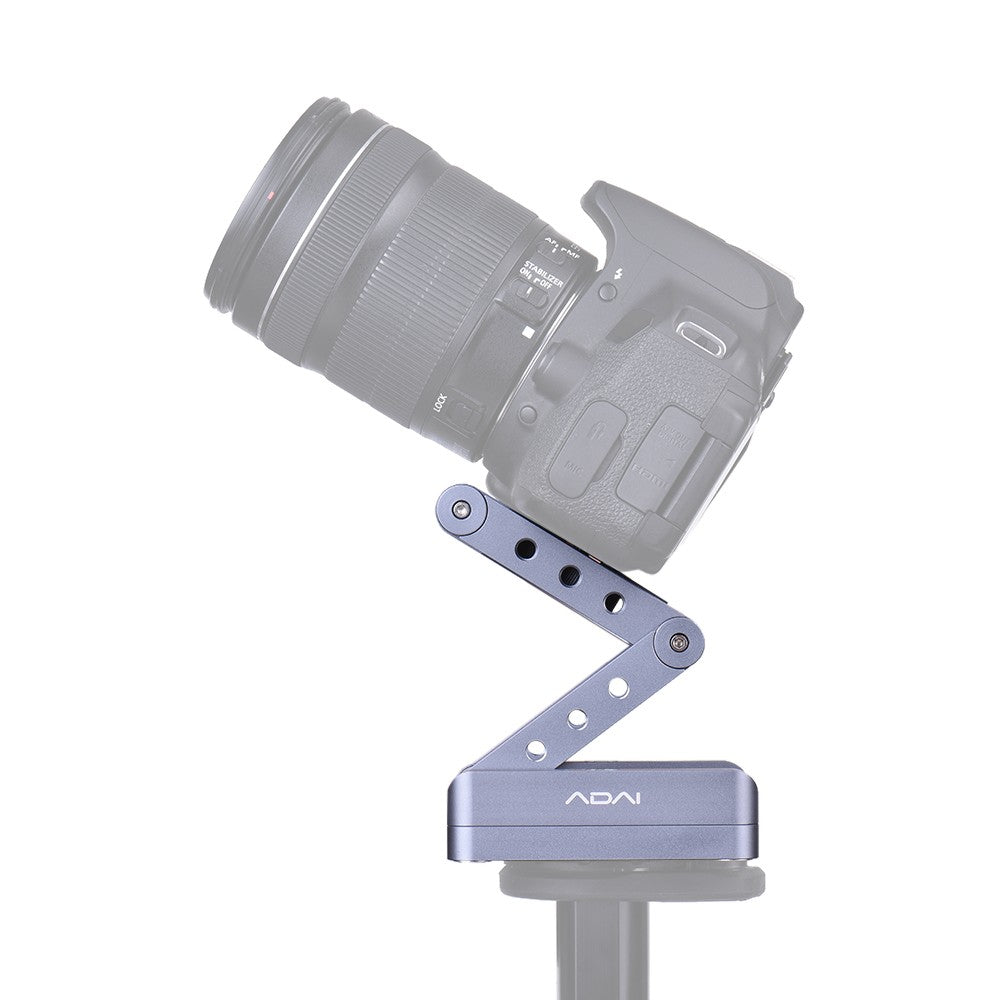 Aluminum Alloy Folding Z Tilt Head Z Flex Tilt Tripod Head - Silver