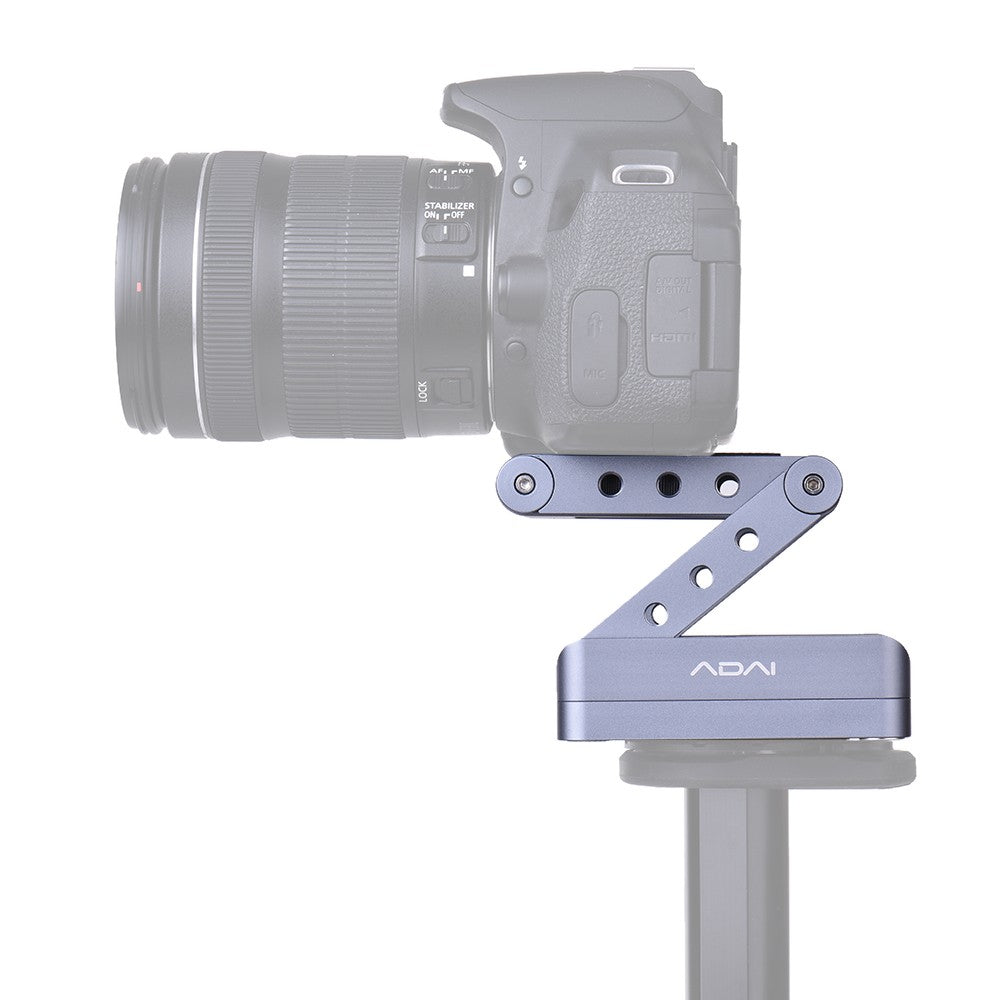 Aluminum Alloy Folding Z Tilt Head Z Flex Tilt Tripod Head - Silver