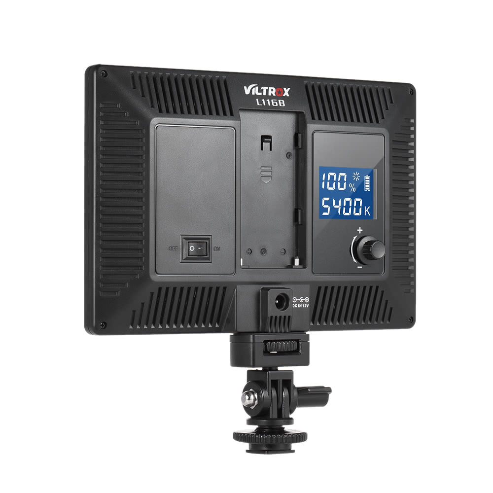 Viltrox L116B Professional Ultra-thin LED Video Light Photography Fill Light for Canon Nikon Sony Panasonic DSLR Camera and Camcorder