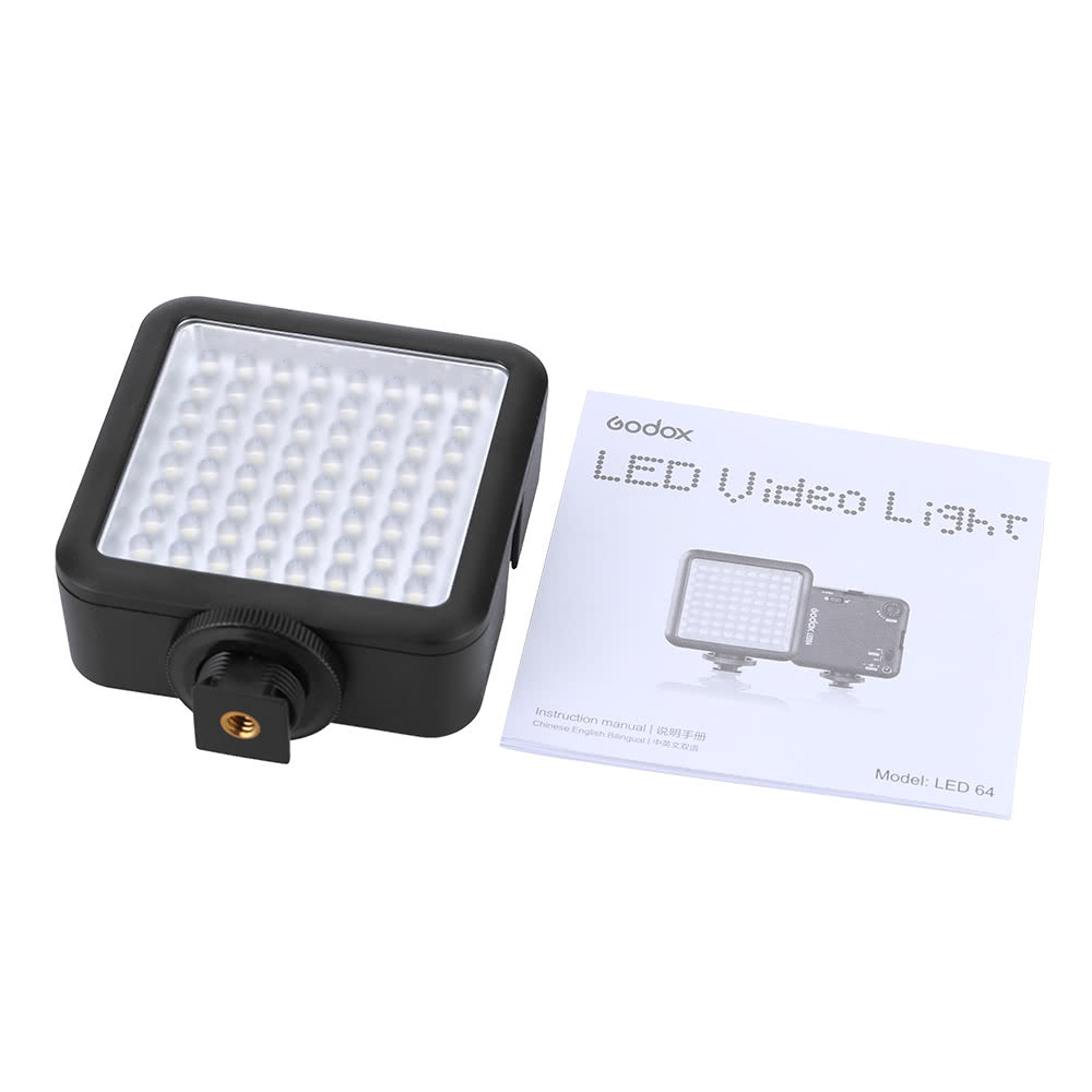 Godox LED64 Video Light 64 LED Lights for DSLR Camera Camcorder mini DVR as Fill Light
