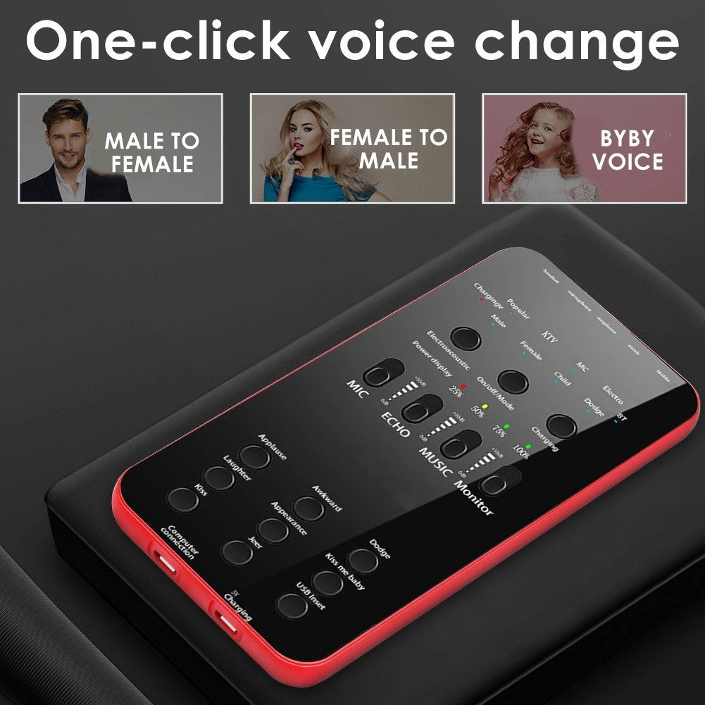 E6 Sound Card for Cell Phone PC Broadcast Sound Card