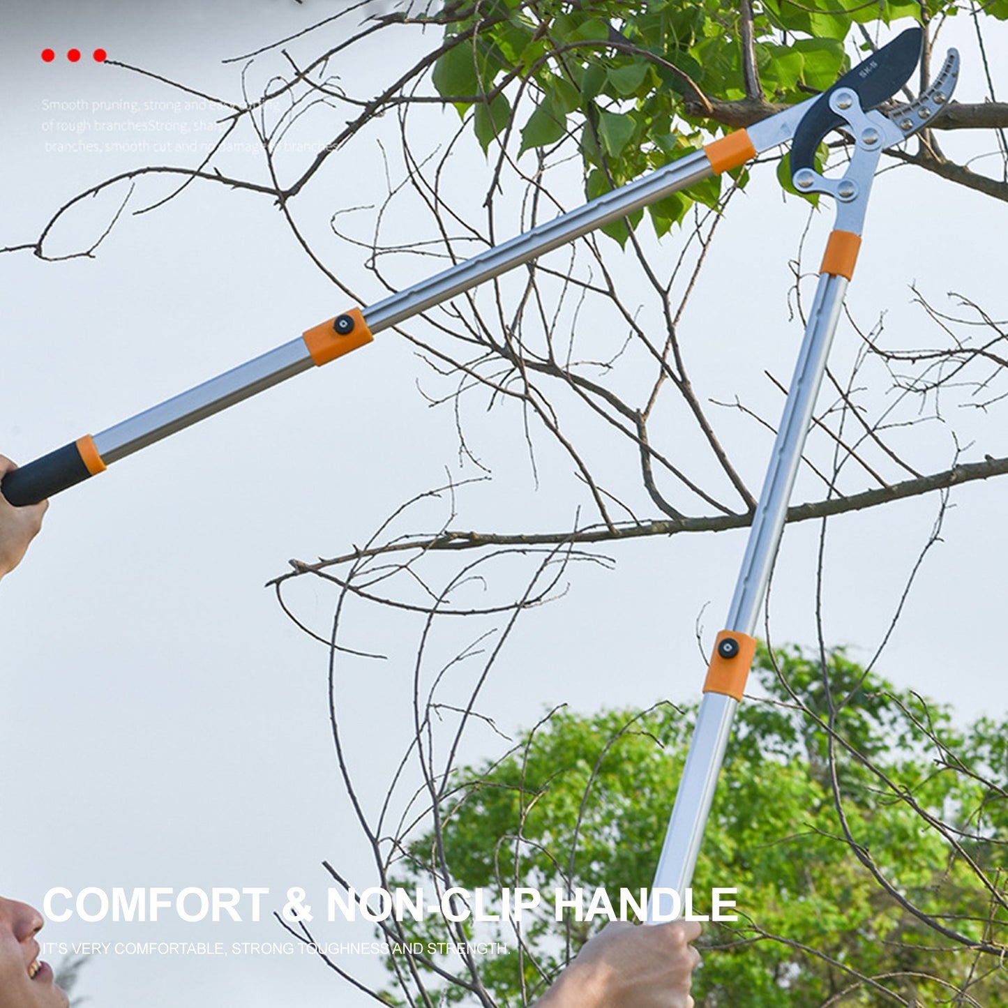 Professional Gardening Pruning Lopper Ratchet Loppers Secateurs Gardening Tool Kit for Cutting Thick Branches Plants - Black