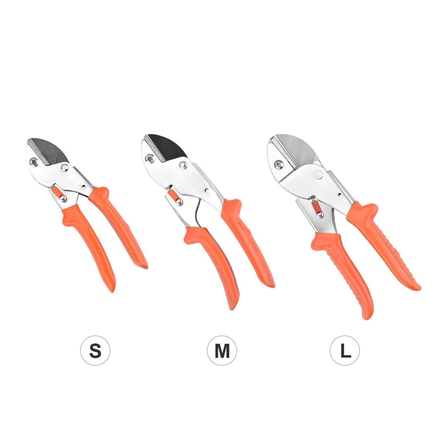 Secateurs Steel Blade Pruning Shears with Ergonomic Handles Gardening Pruning Scissors - L