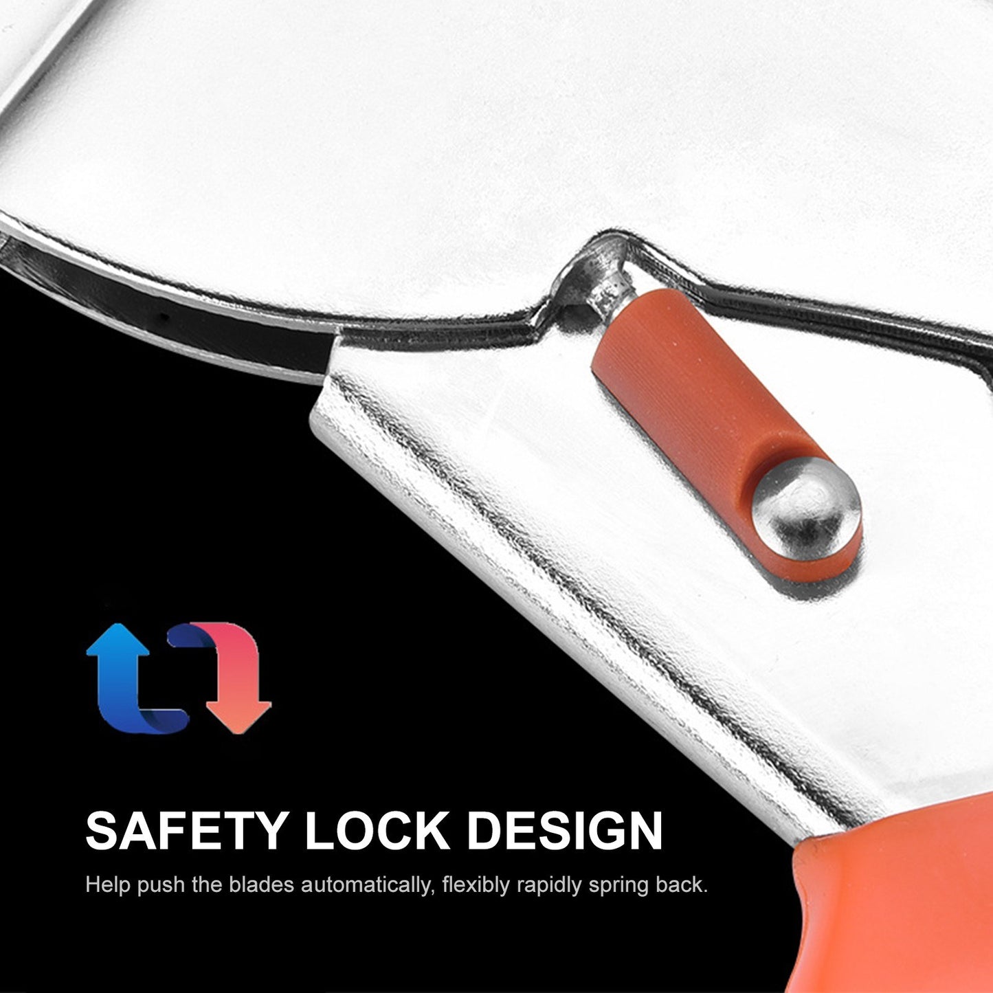 Secateurs Steel Blade Pruning Shears with Ergonomic Handles Gardening Pruning Scissors - L