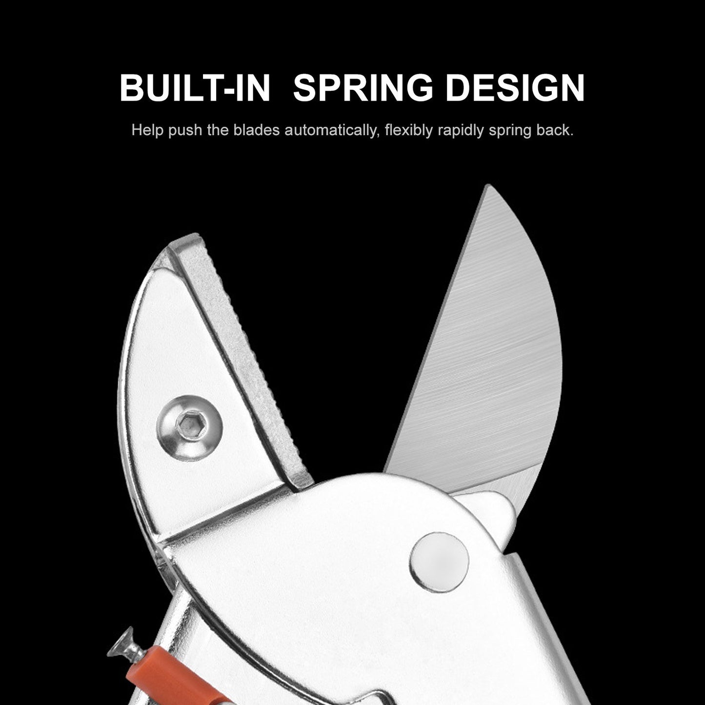 Secateurs Steel Blade Pruning Shears with Ergonomic Handles Gardening Pruning Scissors - L