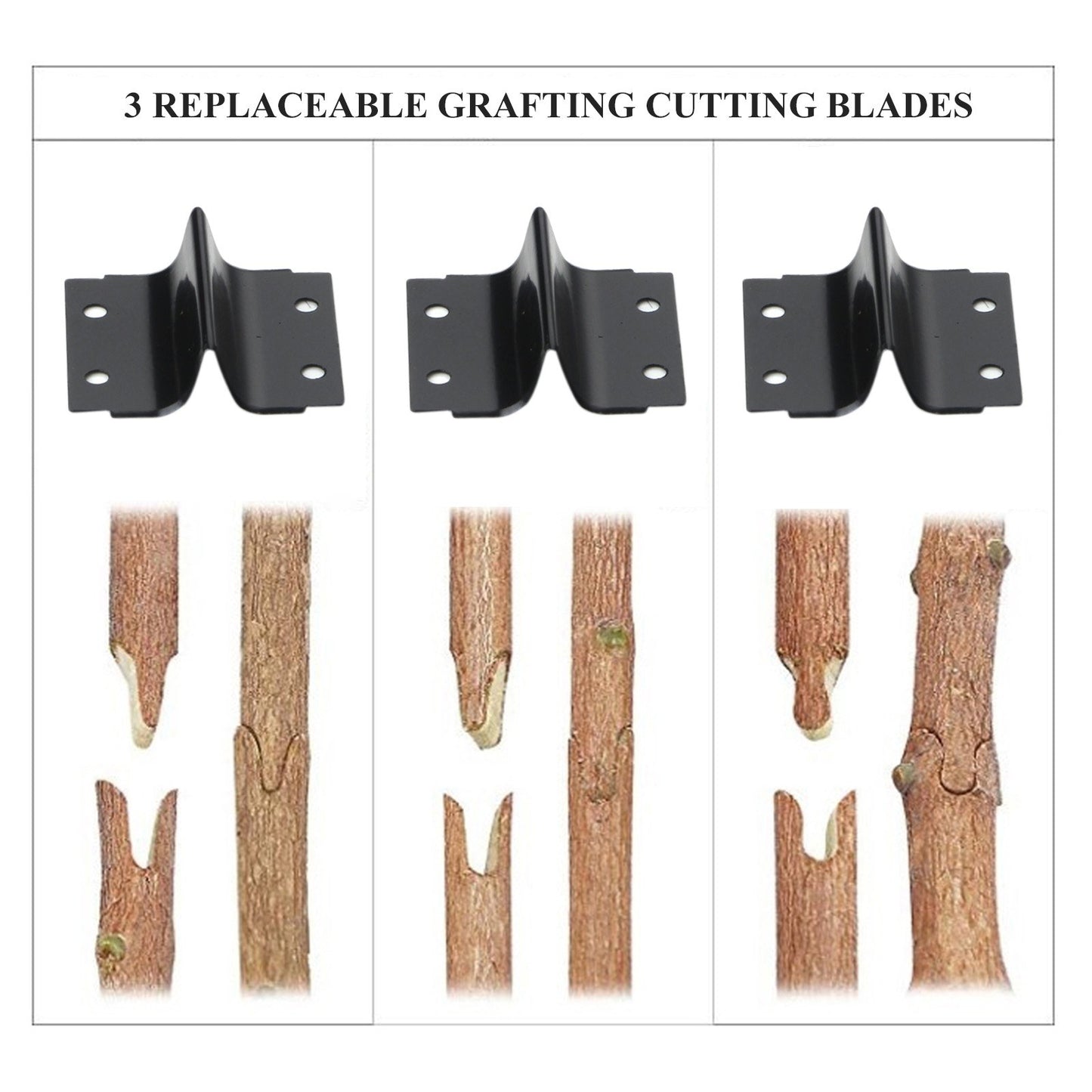 Professional Grafting Tools Grafter Pruner Kit 2 in 1 Scissors Cutting Tool Kit Set with Replaceable Blades