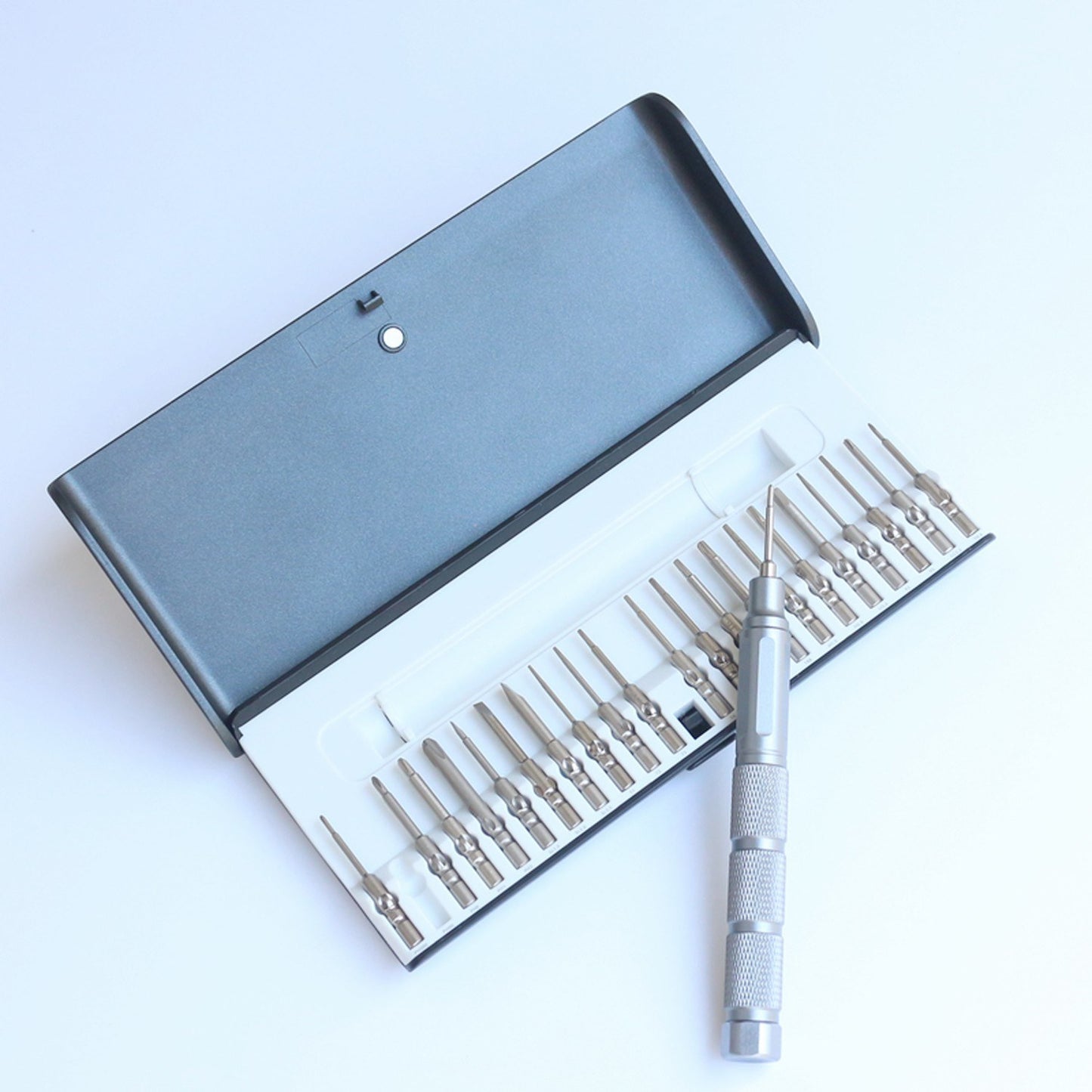 23 in 1 S2 Steel Screwdriver Multifunctional Repair Dismantle Tool Phone Glasses Camera Laptop Computer - Silver