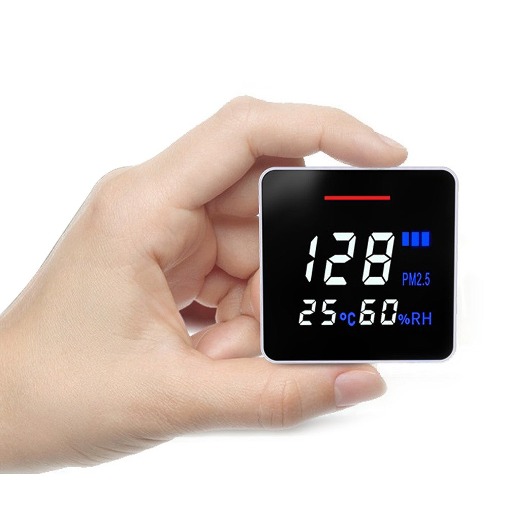 Air-08 Multifunction Portable High Definition LED Laser PM2.5 Temperature Humidity Detector Intelligent Detect Tool