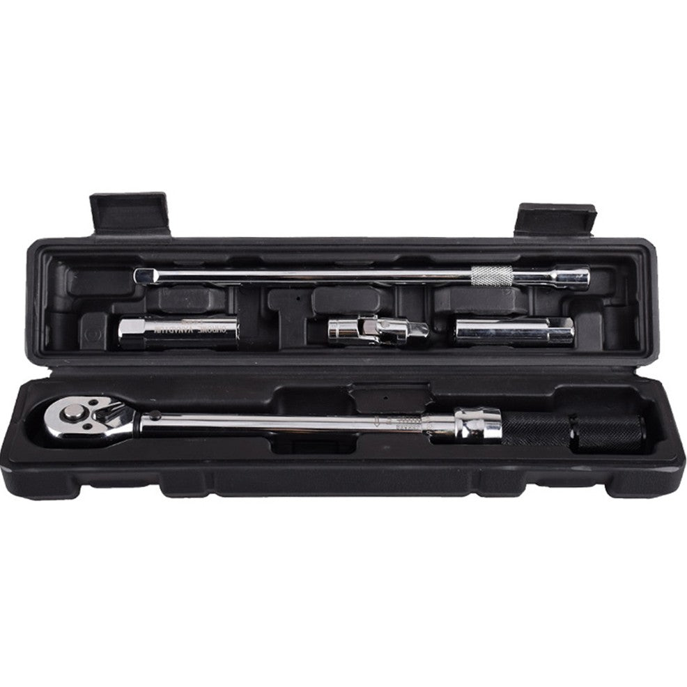 5pcs 3/8 Inch DR 5-60Nm Adjustable Torque Wrench Set Bike Car Fixing Tool Accurate Repairing Spanner Kit Hand Tool