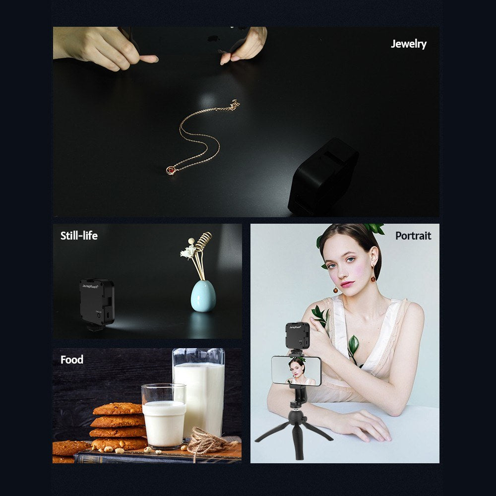 Jumpflash L49R LED Video Light Dimmable On Camera Fill Light for Photography Video