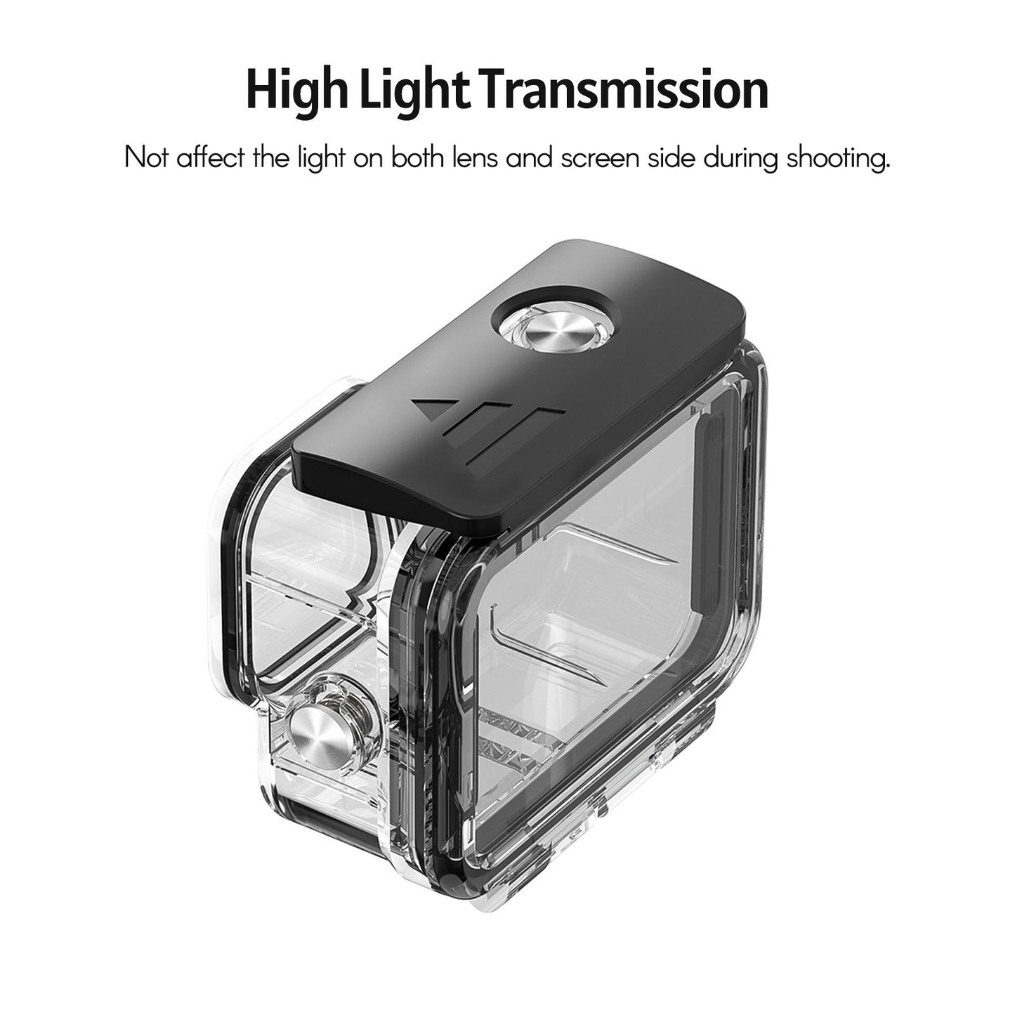 Ulanzi Protective Waterproof Case Diving Housing Underwater 60m Replacement for GoPro Hero 9 Black