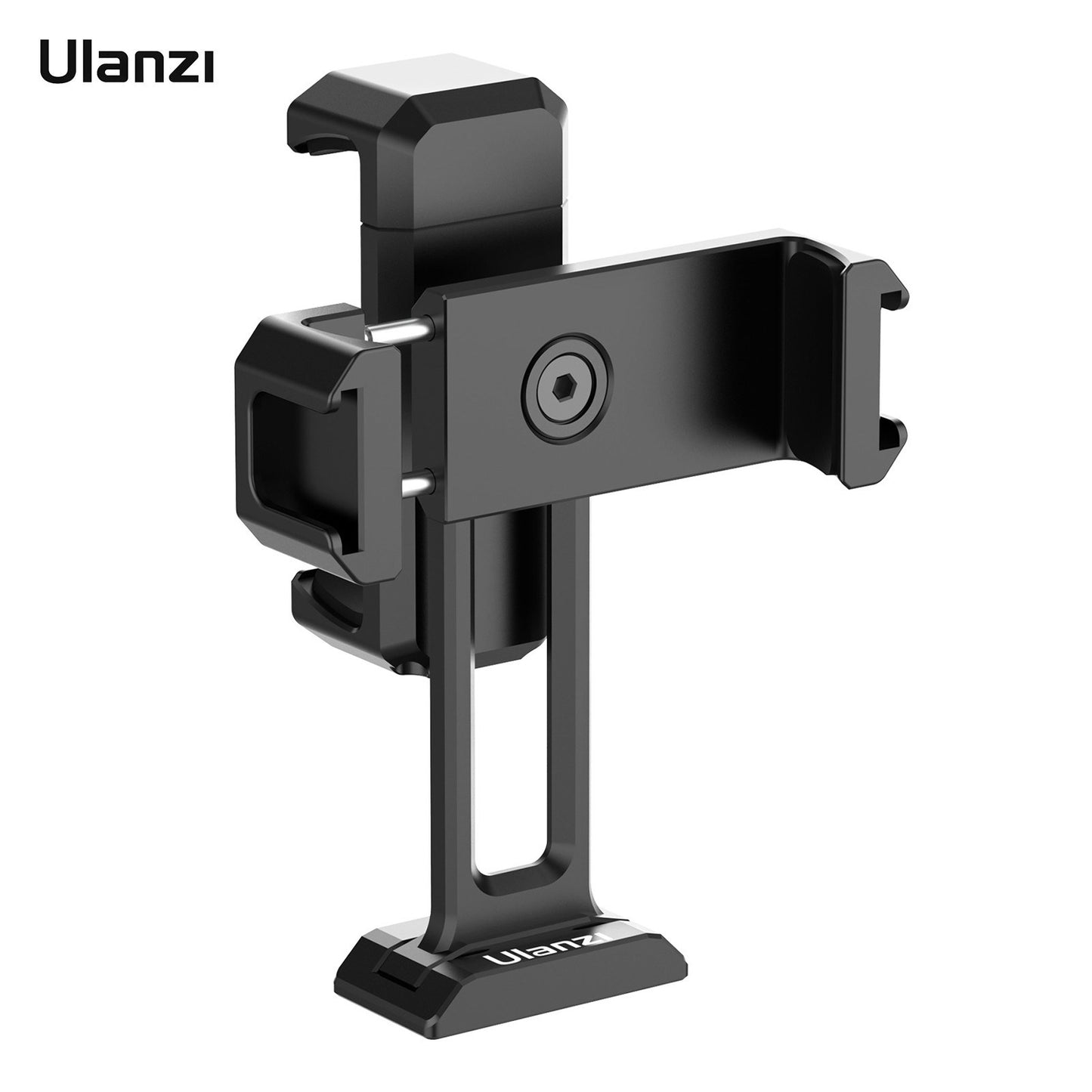 Ulanzi Dual Clamp Phone Holder Mount 1/4 Screw Thread Fits for Live Streaming