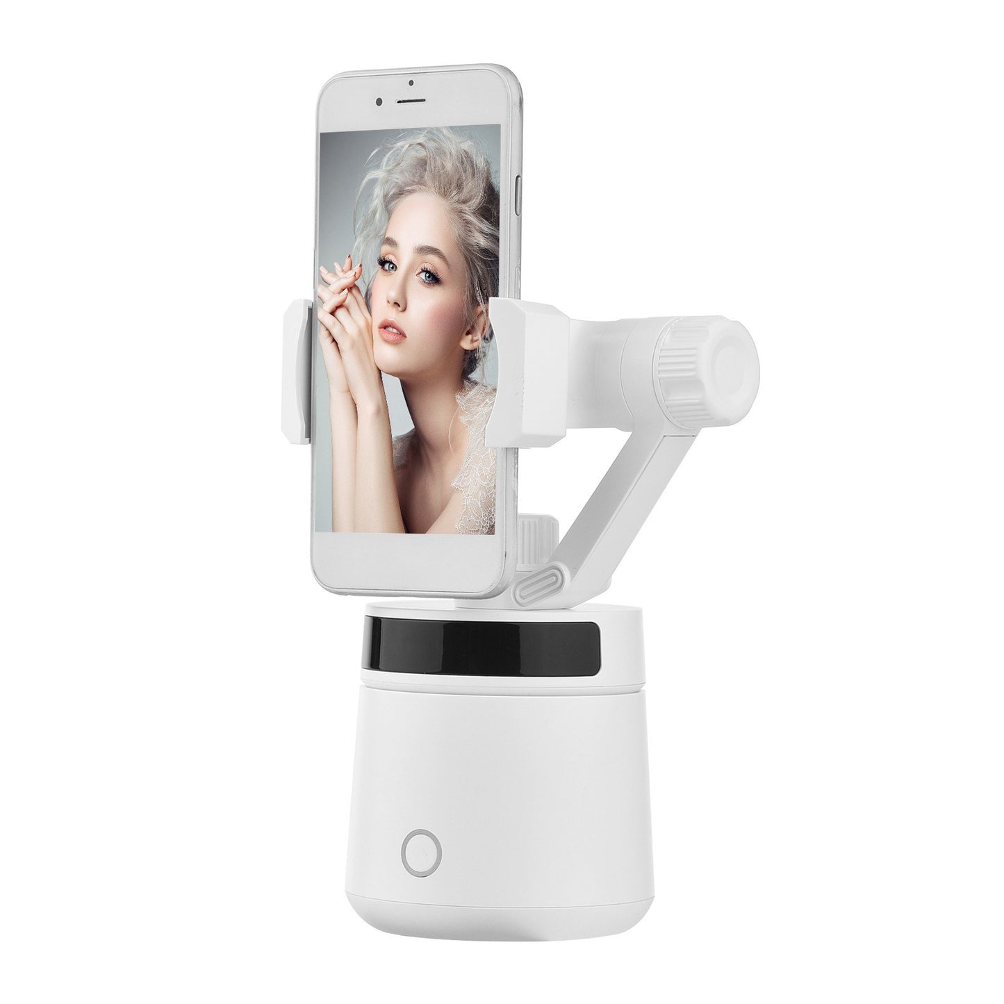 Smartphone 360° Smart Tracking Selfie Stick Holder 180° Tilt Adjusting Object Tracking for Vlog Video Making