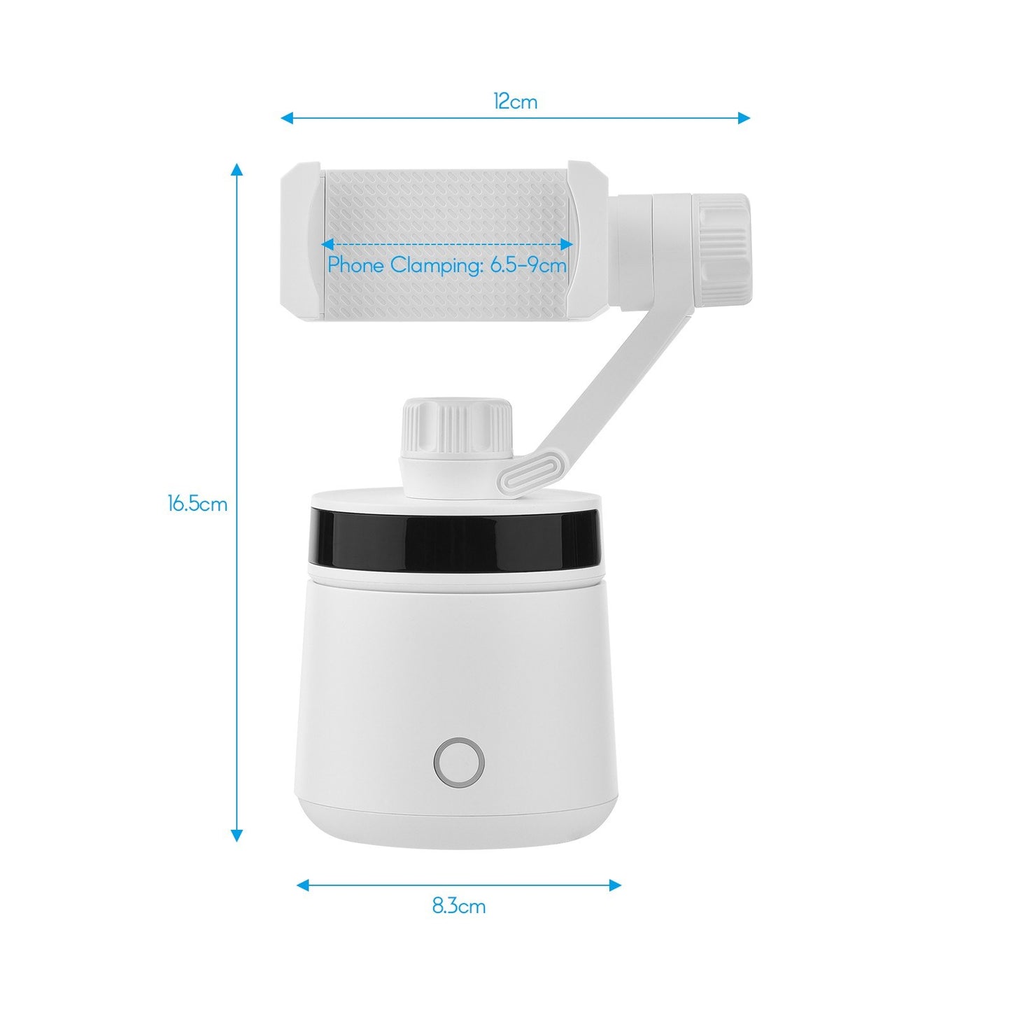 Smartphone 360° Smart Tracking Selfie Stick Holder 180° Tilt Adjusting Object Tracking for Vlog Video Making