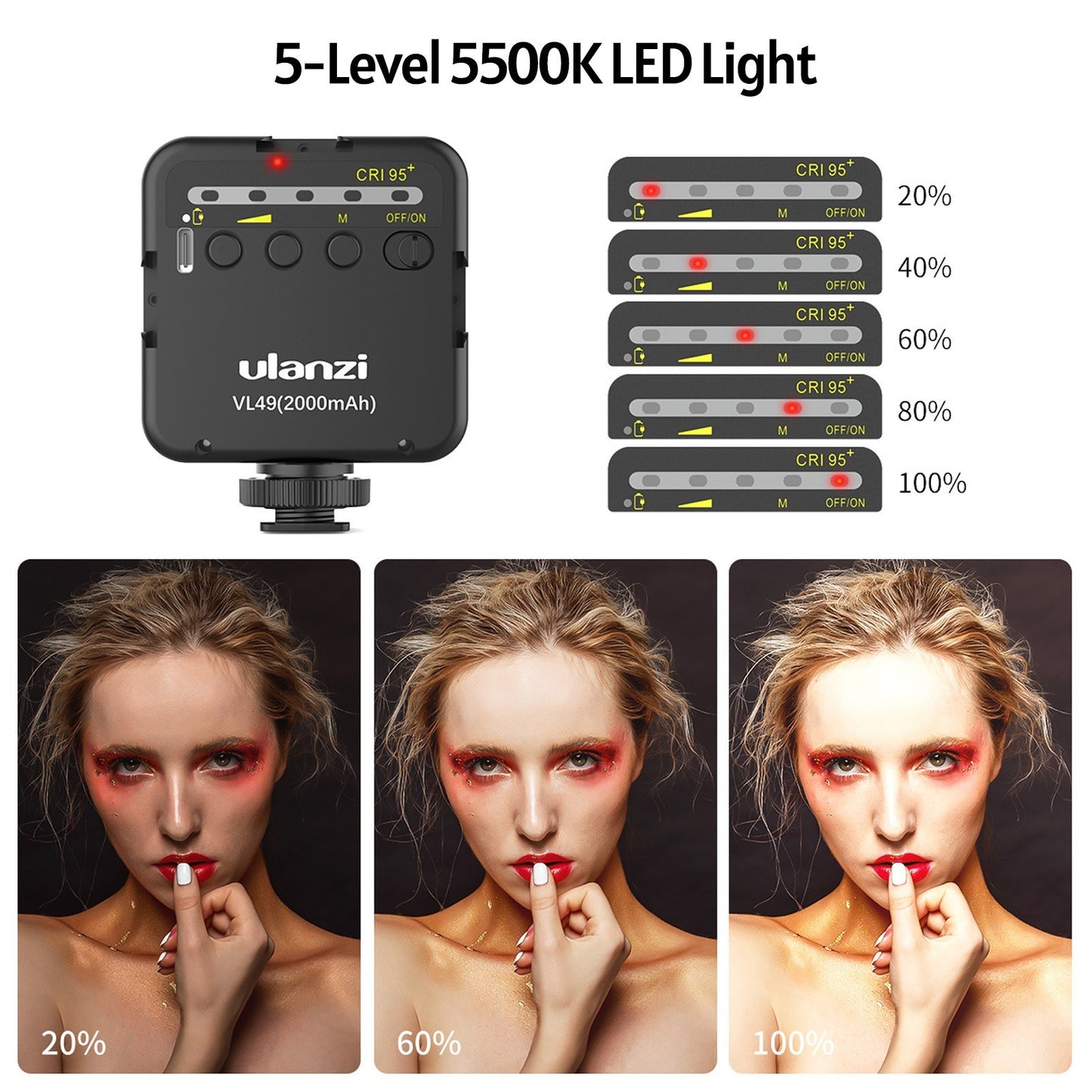 ULANZI Combo 7 Selfie Stick Tripod Phone Tripod Stand with Fill Light Detachable Holder for Live Stream Makeup YouTube Video Vlog