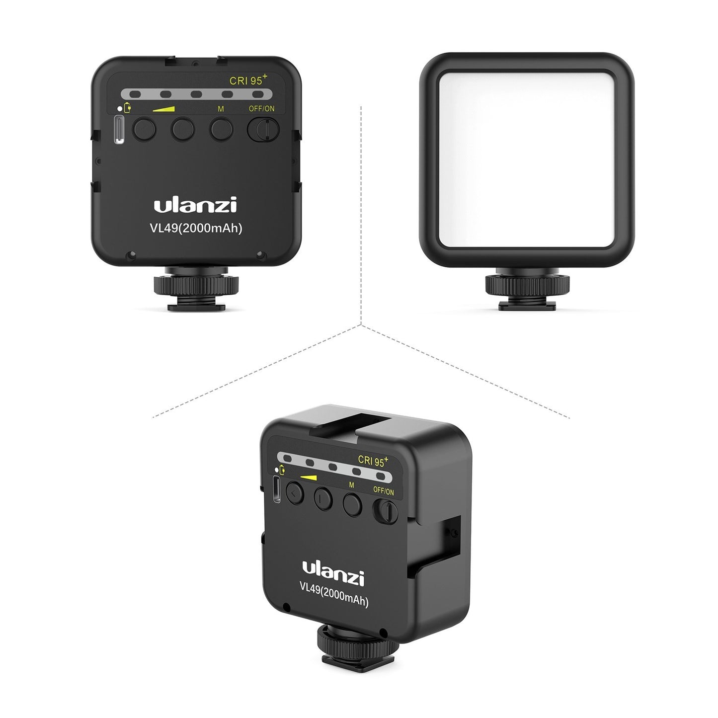 ULANZI Combo 6 Selfie Stick Tripod with Fill Light Detachable Holder for iPhone Android iPhone Video Recording Live Stream Makeup